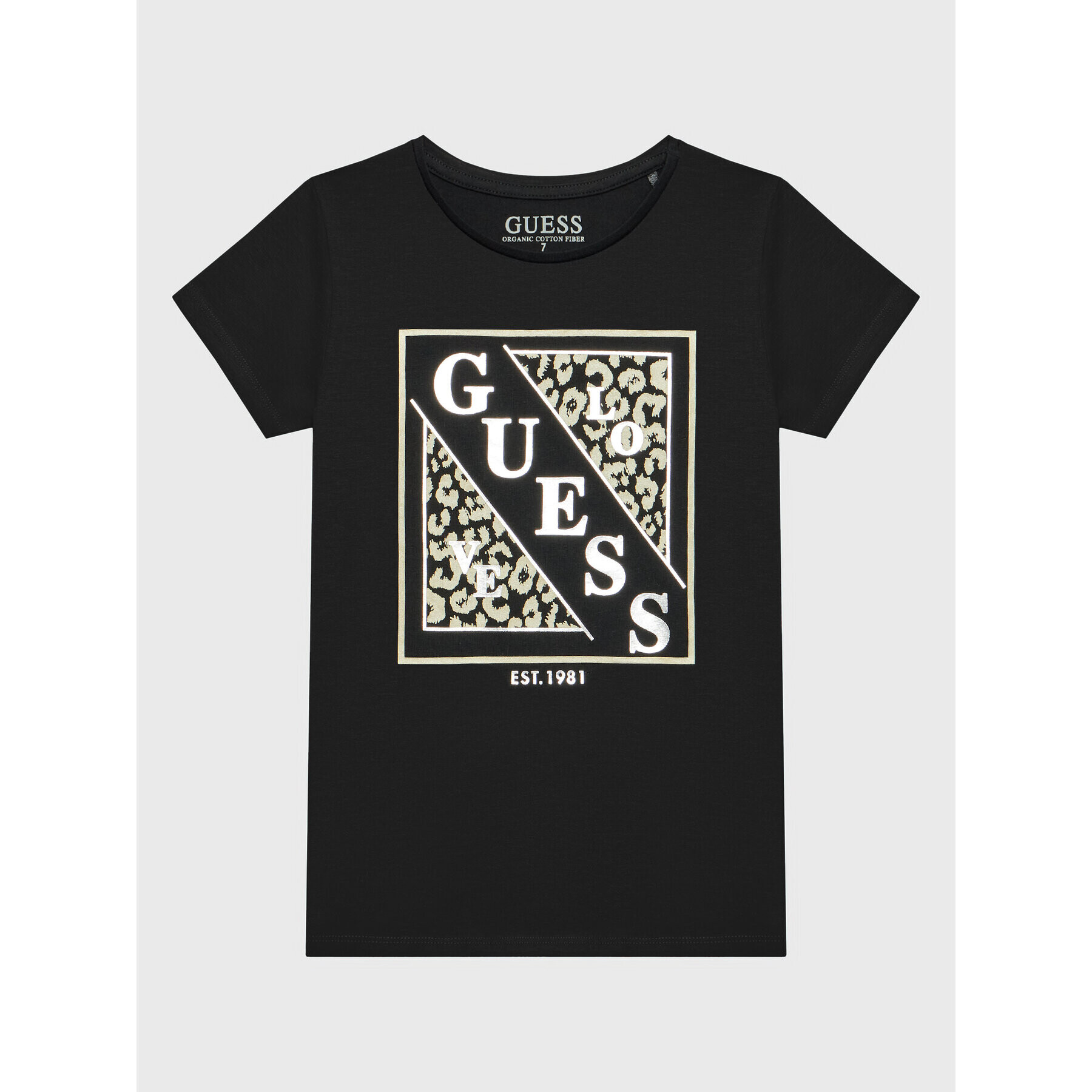 Guess Tricou J2BI14 J1311 Negru Regular Fit - Pled.ro