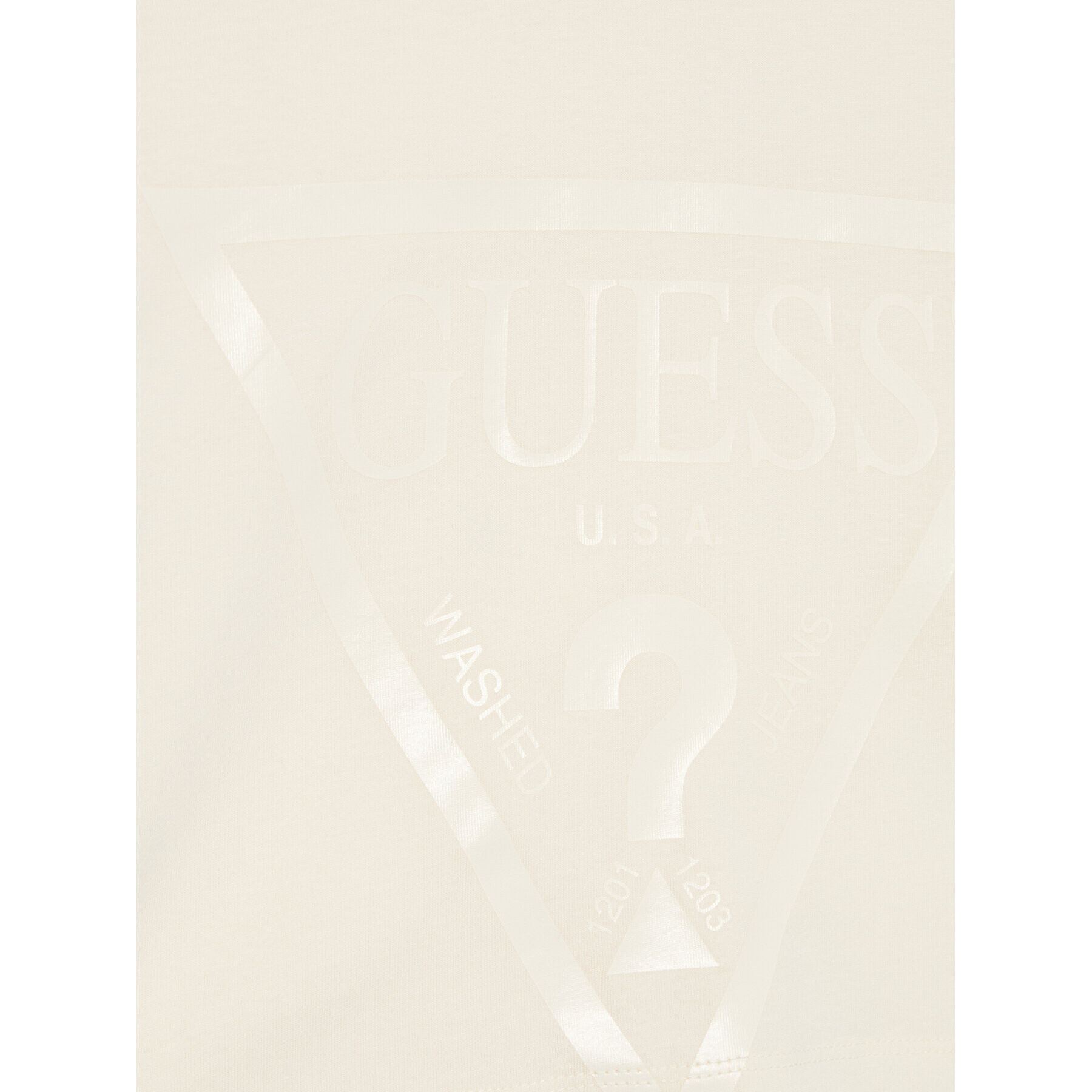 Guess Tricou J2BI41 K8HM0 Bej Cropped Fit - Pled.ro