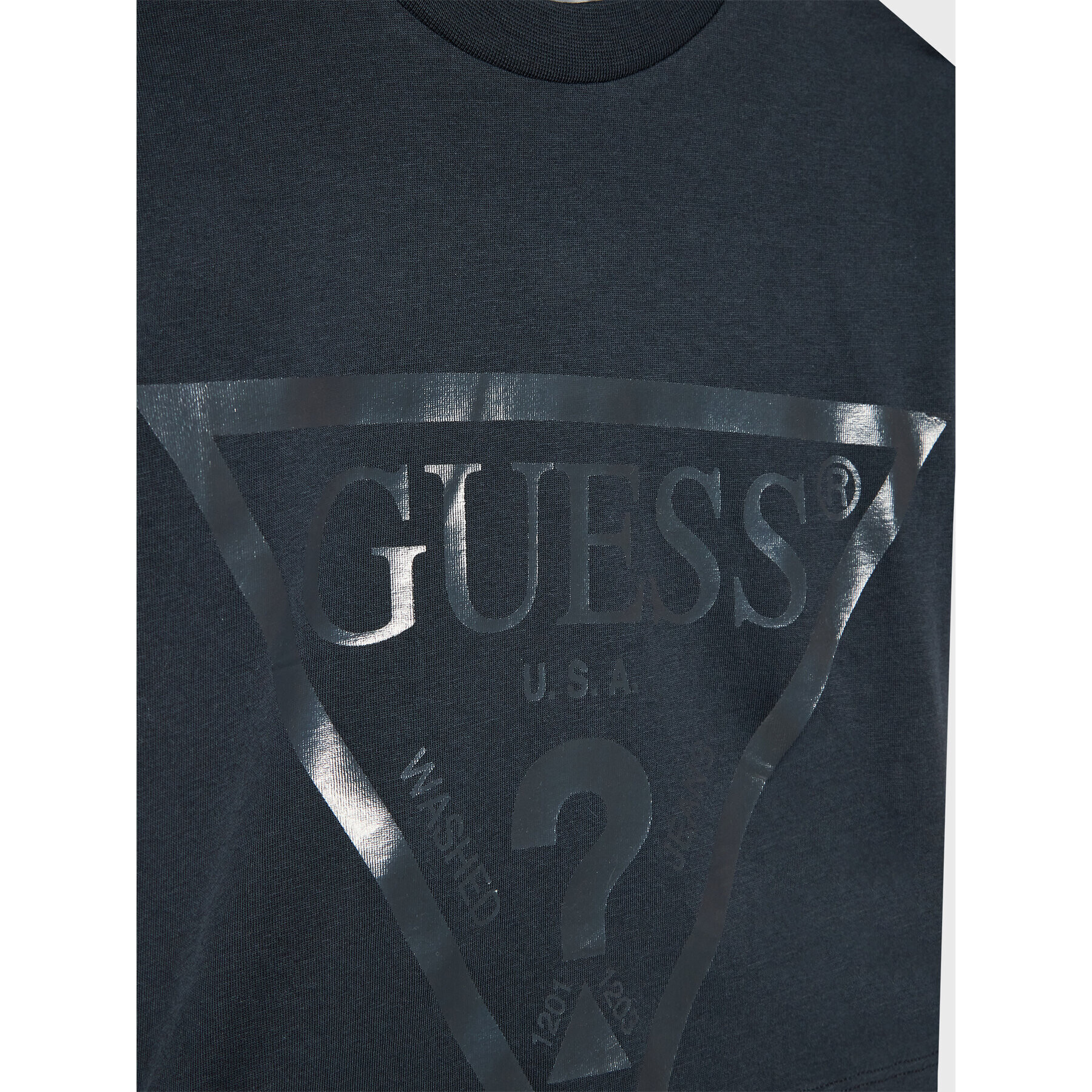 Guess Tricou J2BI41 K8HM0 Gri Cropped Fit - Pled.ro