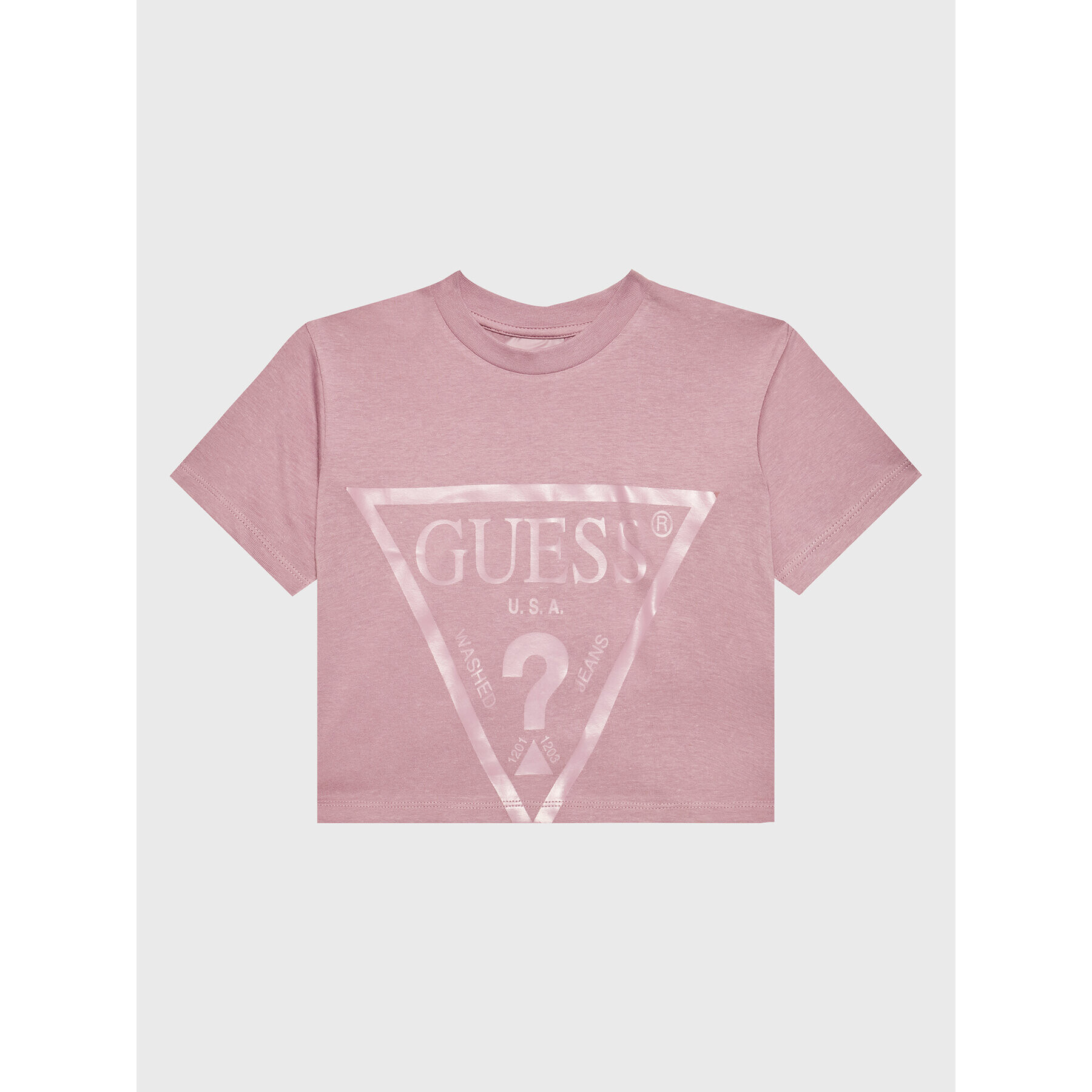 Guess Tricou J2BI41 K8HM0 Violet Cropped Fit - Pled.ro