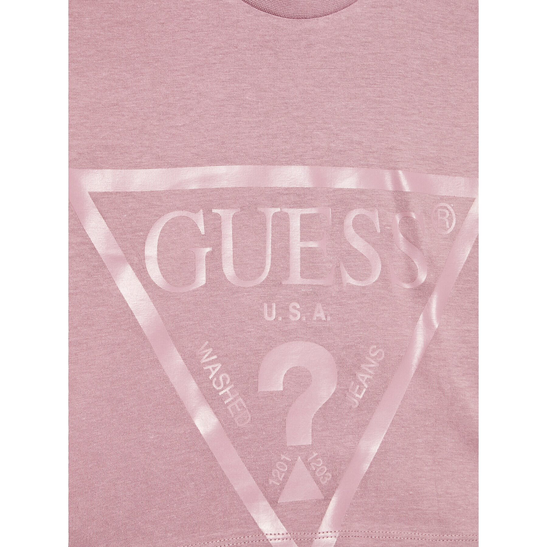 Guess Tricou J2BI41 K8HM0 Violet Cropped Fit - Pled.ro