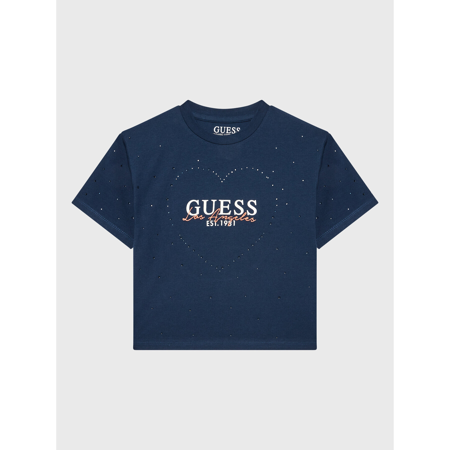 Guess Tricou J2BI44 J1311 Bleumarin Regular Fit - Pled.ro