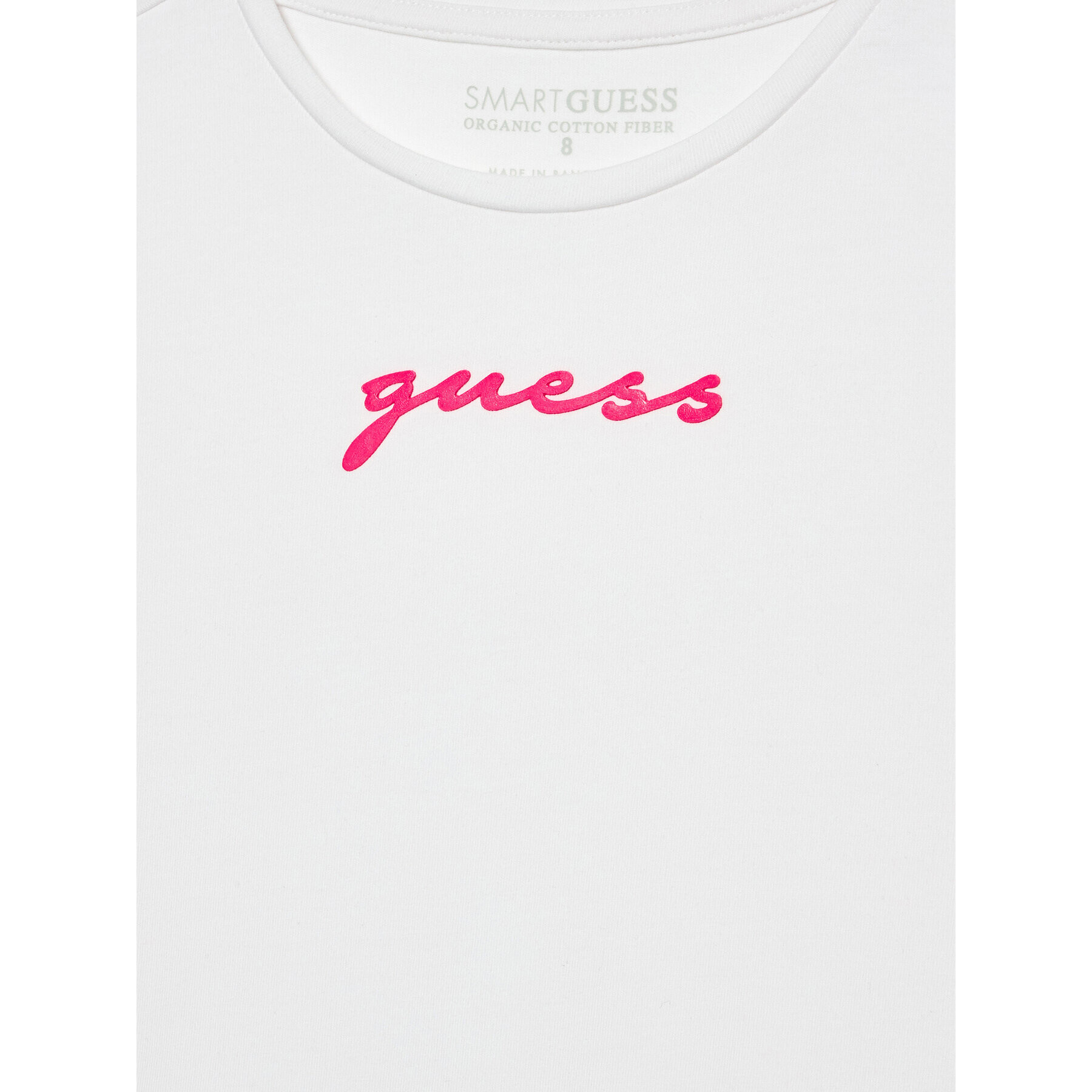 Guess Tricou J2RI02 K6YW1 Alb Regular Fit - Pled.ro