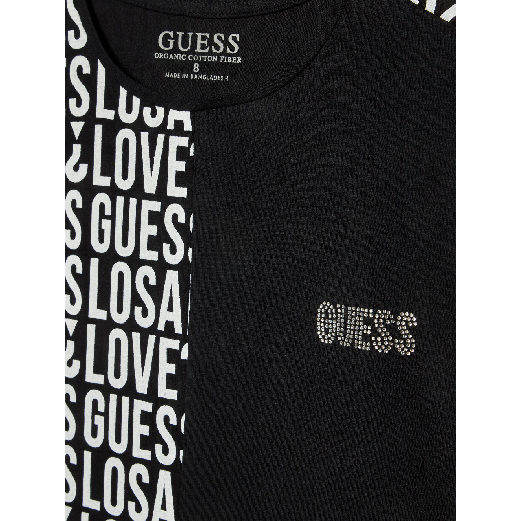 Guess Tricou J2RI27K 6YW1 Negru Regular Fit - Pled.ro