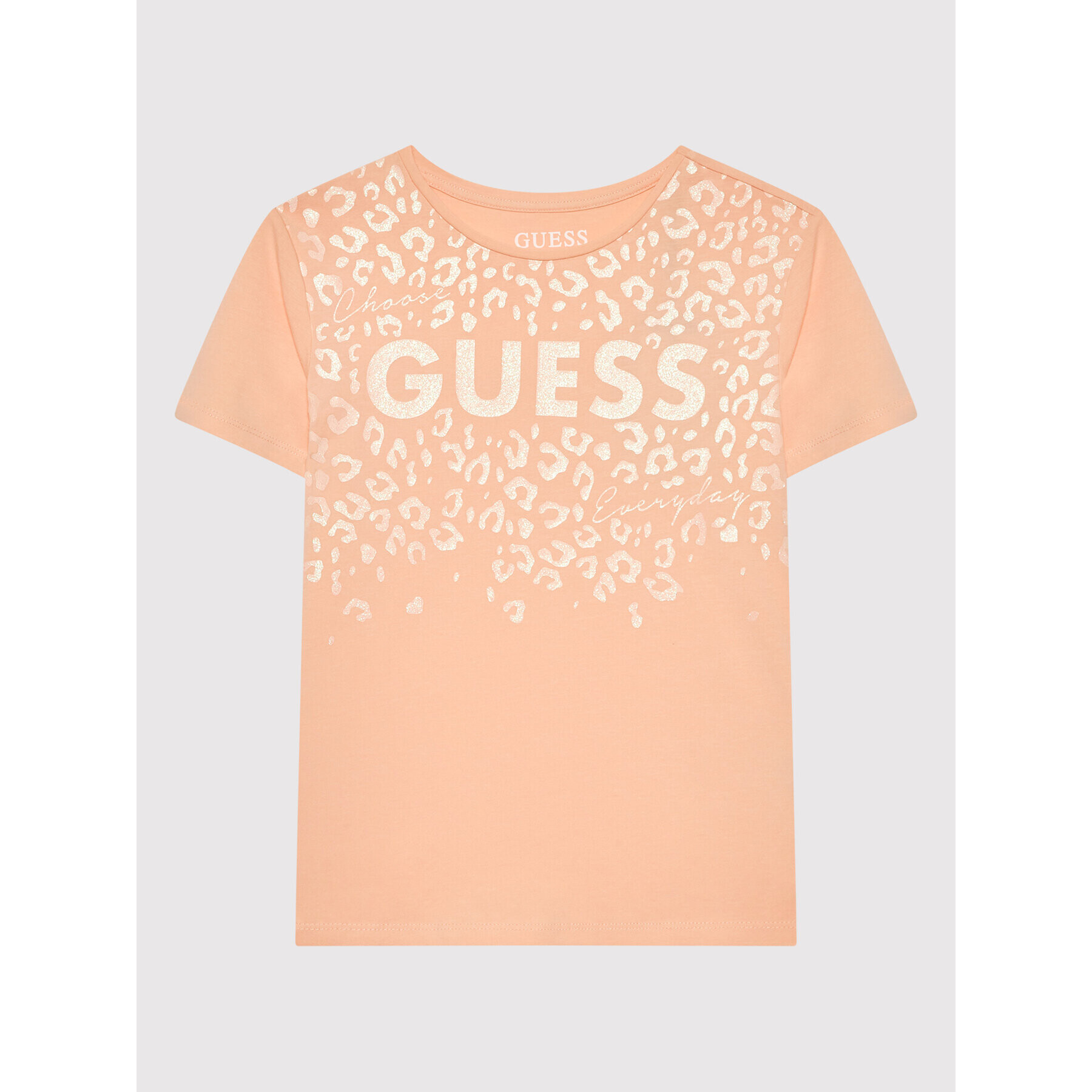 Guess Tricou J2YI00 K6YW1 Portocaliu Regular Fit - Pled.ro