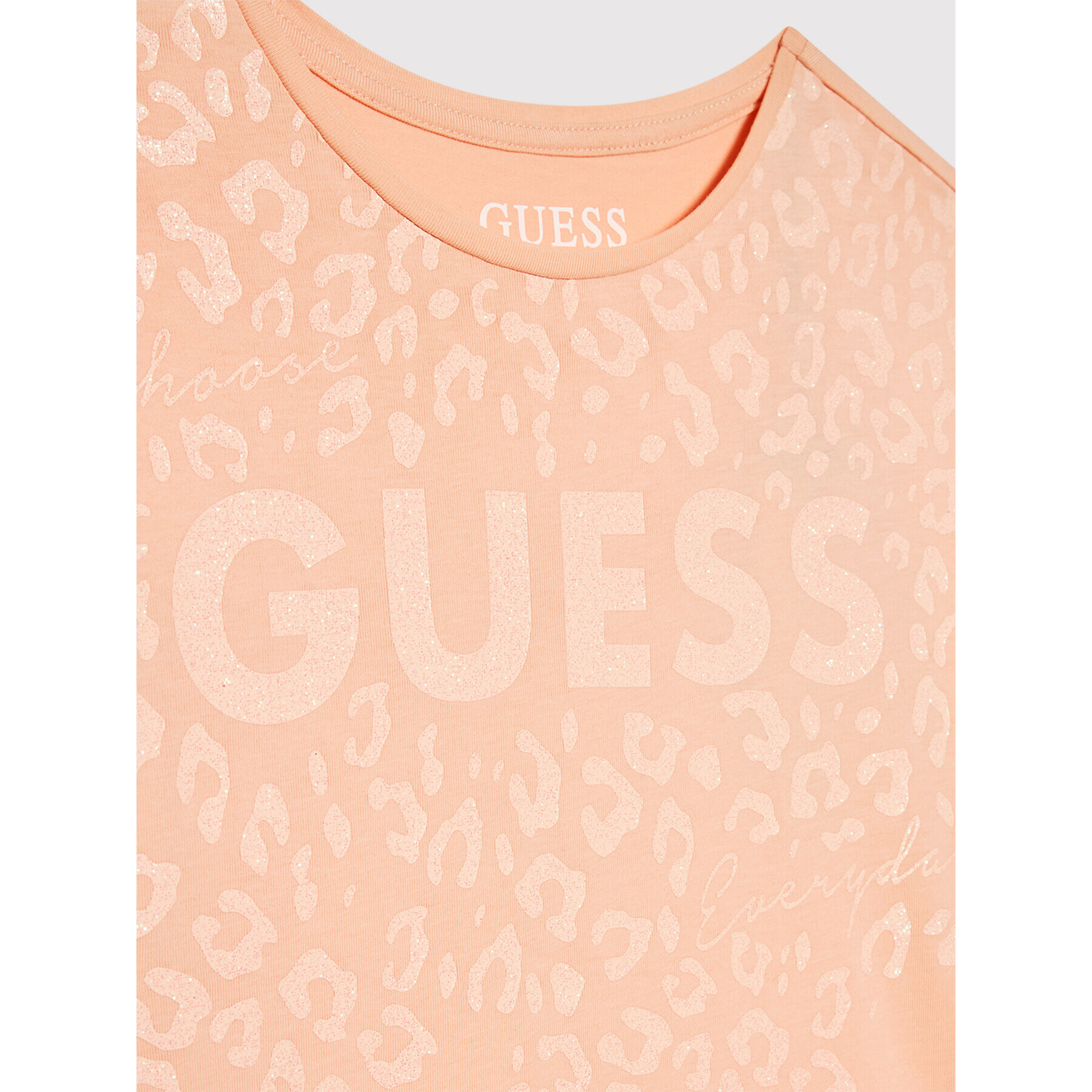 Guess Tricou J2YI00 K6YW1 Portocaliu Regular Fit - Pled.ro