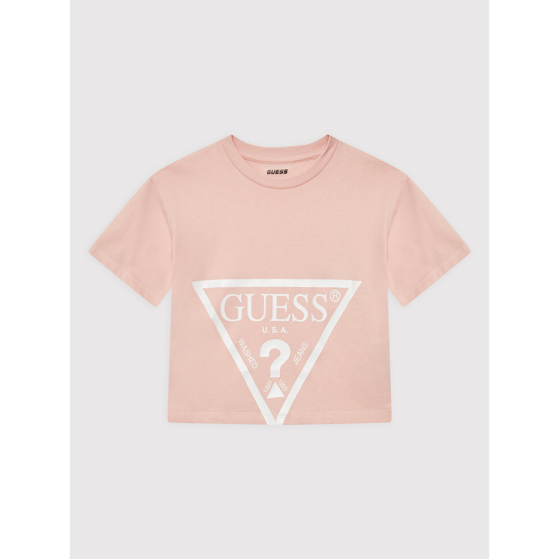 Guess Tricou J2YI38 K8HM0 Roz Regular Fit - Pled.ro