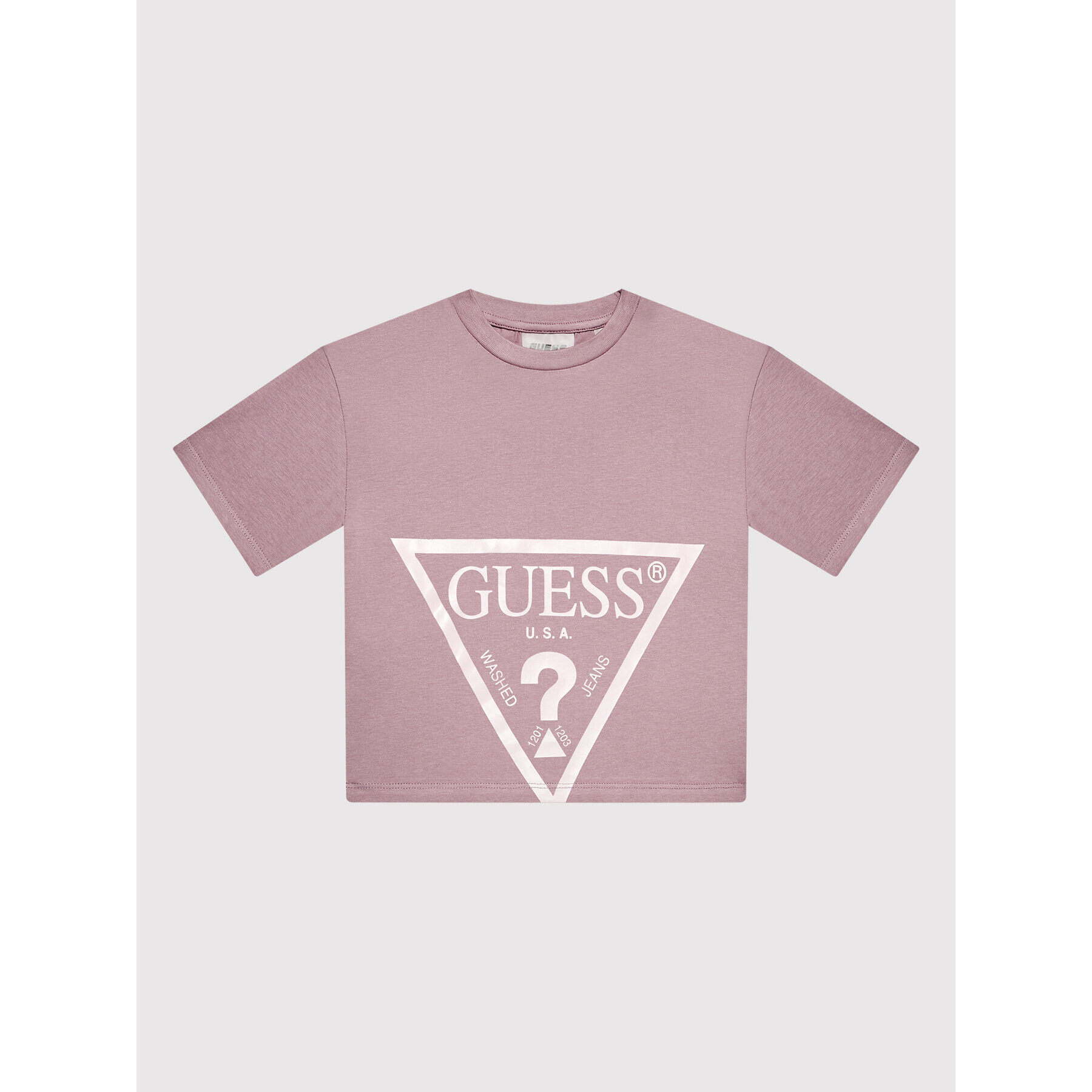 Guess Tricou J2YI38 K8HM0 Violet Regular Fit - Pled.ro