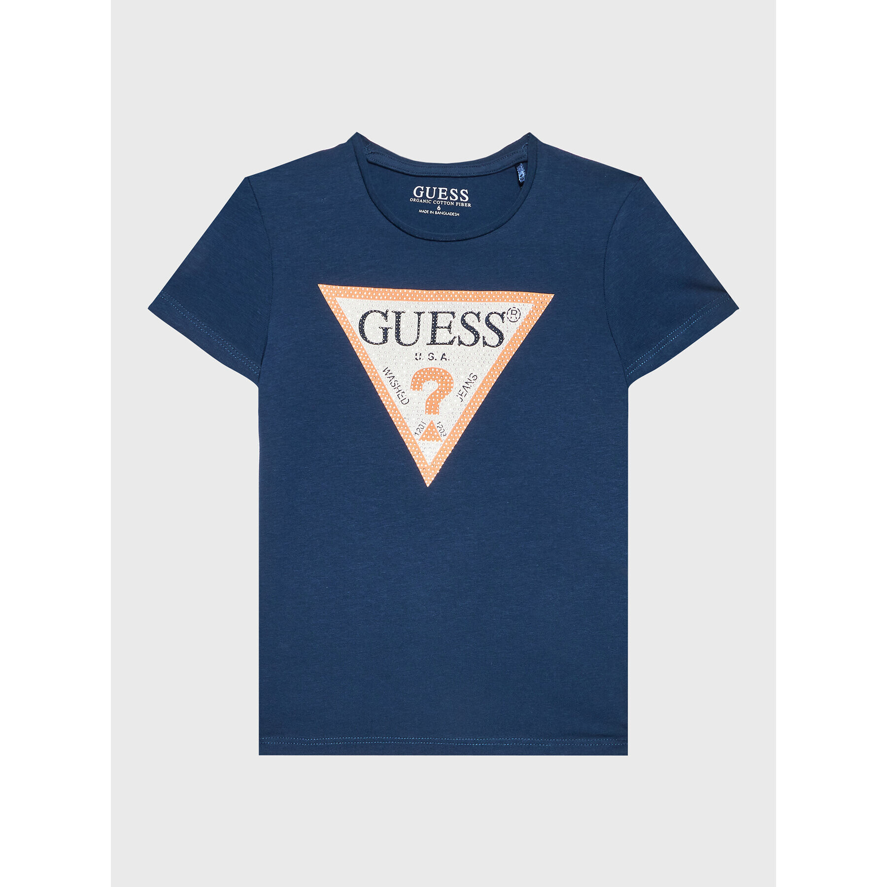 Guess Tricou J2YI51 K6YW1 Bleumarin Regular Fit - Pled.ro