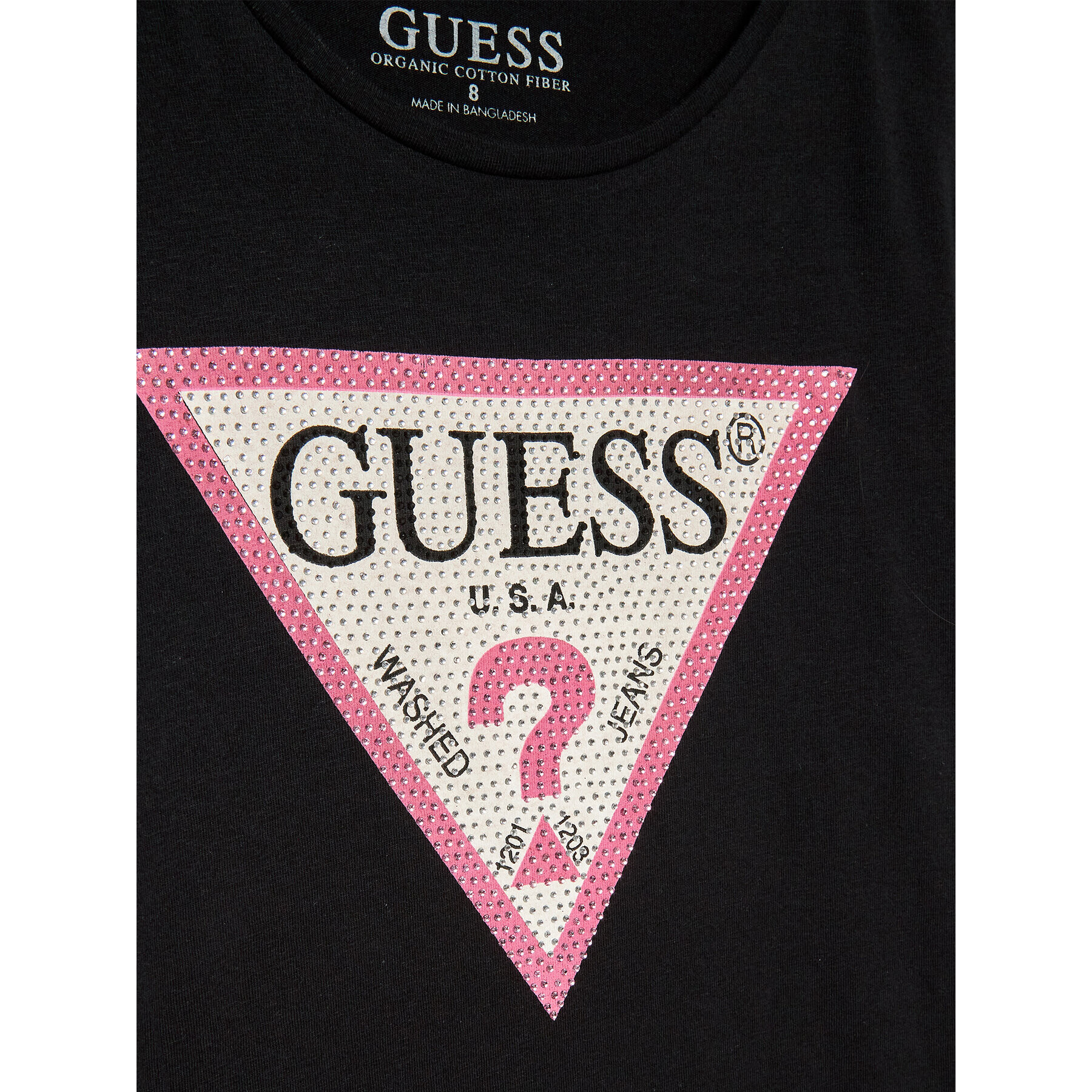 Guess Tricou J2YI51 K6YW1 Negru Regular Fit - Pled.ro