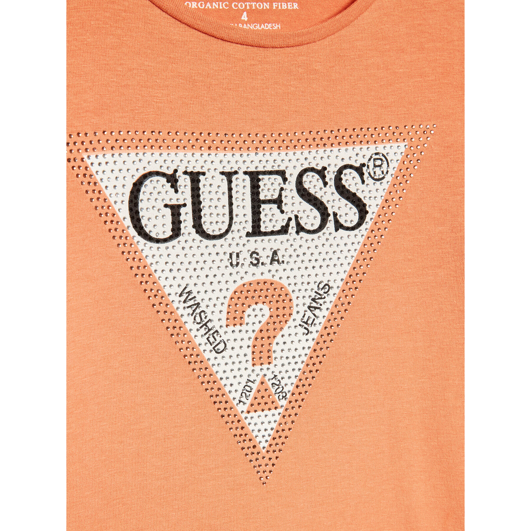 Guess Tricou J2YI51 K6YW1 Portocaliu Regular Fit - Pled.ro