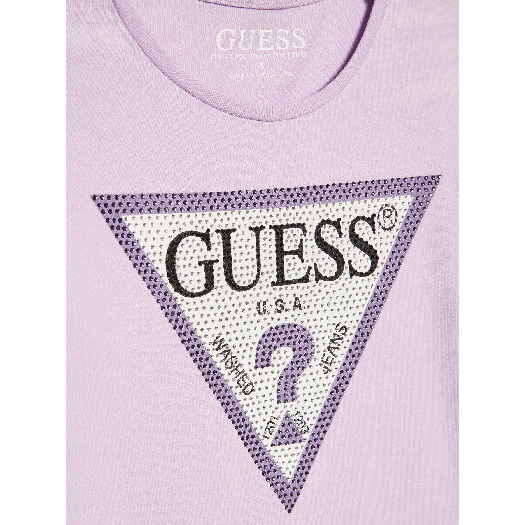 Guess Tricou J2YI51 K6YW1 Violet Regular Fit - Pled.ro