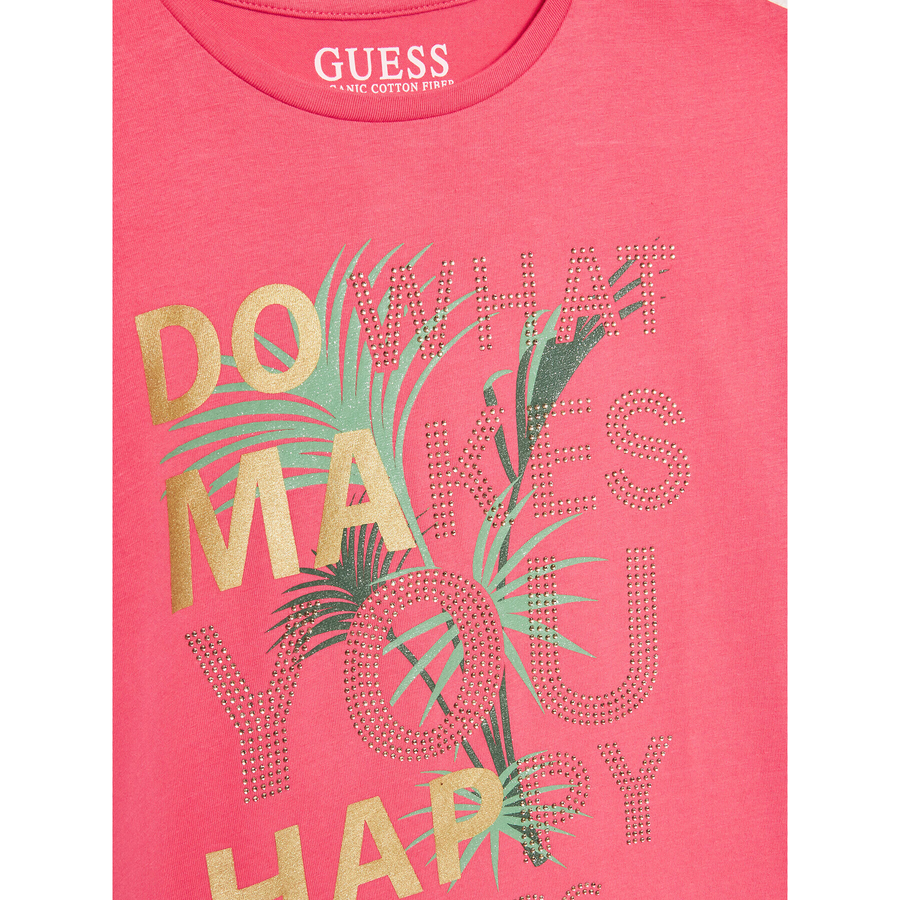 Guess Tricou J3GI03 K6YW1 Roz Regular Fit - Pled.ro