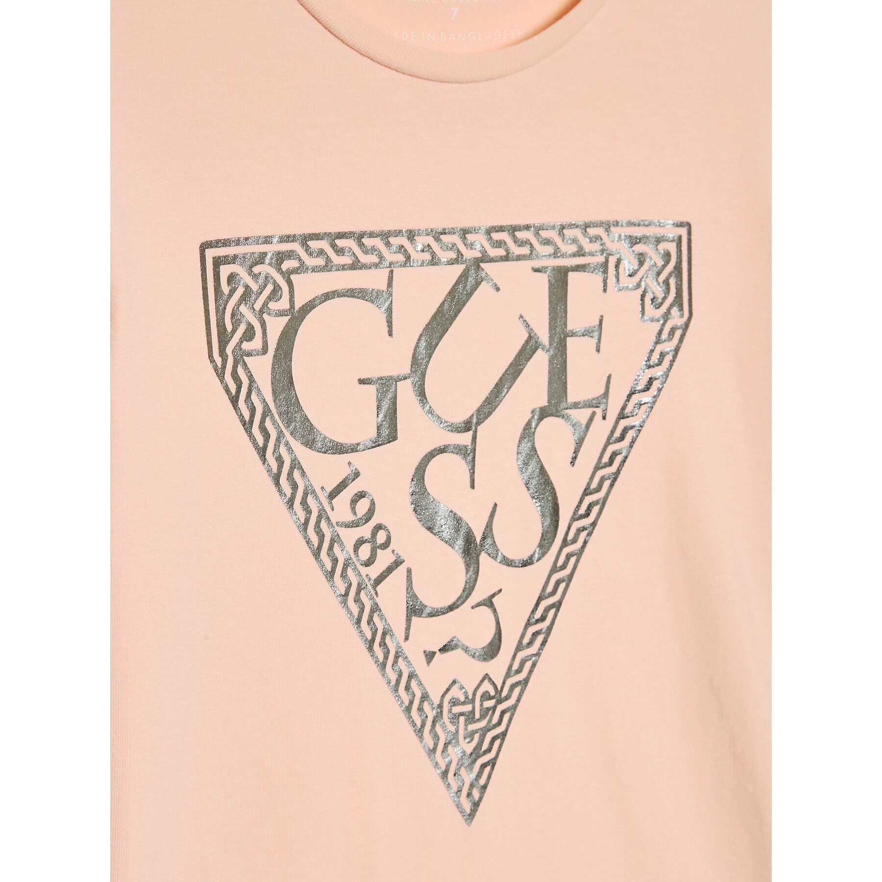 Guess Tricou J3GI09 K6YW1 Roz Regular Fit - Pled.ro