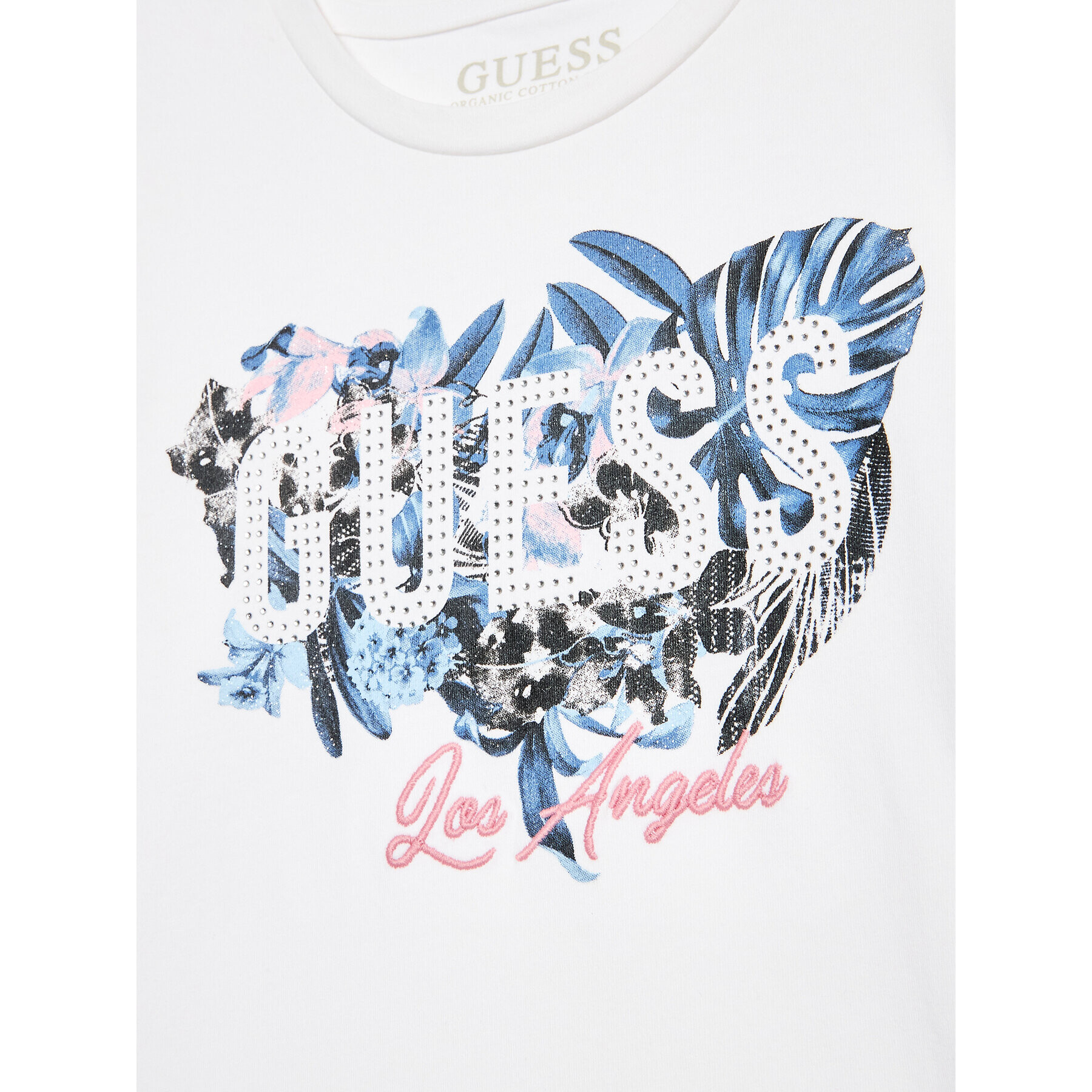 Guess Tricou J3GI22 K6YW1 Alb Regular Fit - Pled.ro