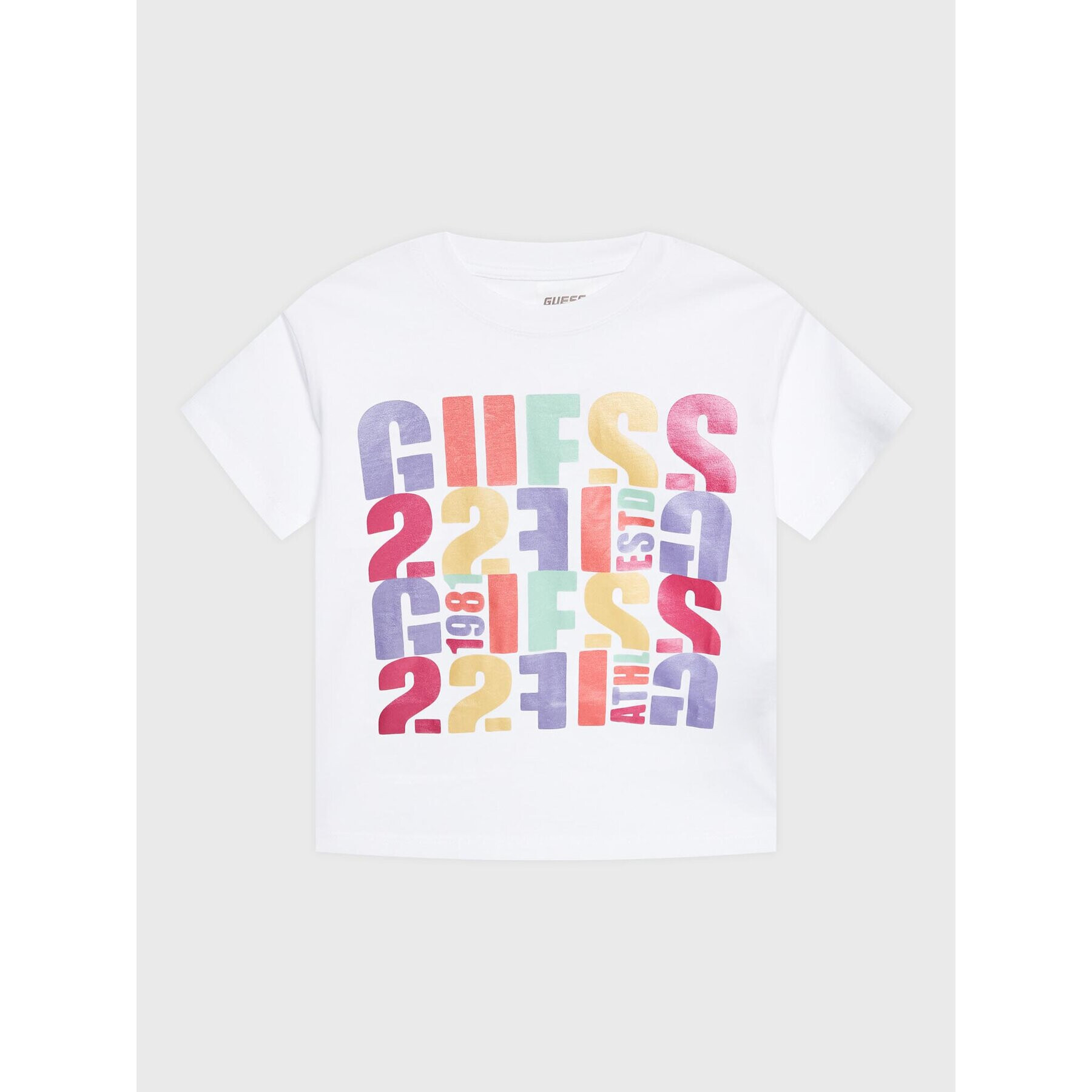 Guess Tricou J3GI32 I3Z14 Alb Boxy Fit - Pled.ro