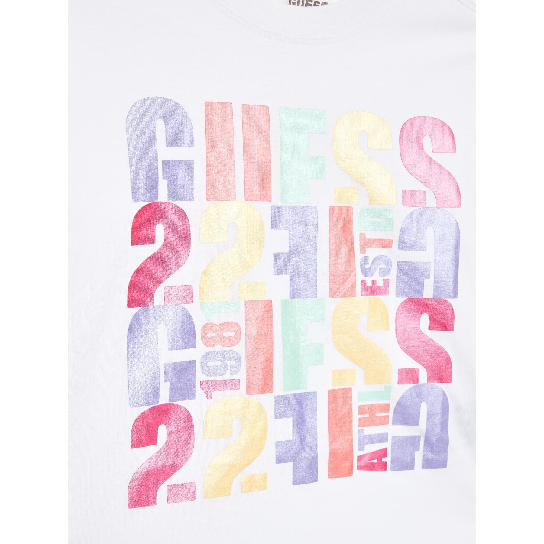 Guess Tricou J3GI32 I3Z14 Alb Boxy Fit - Pled.ro