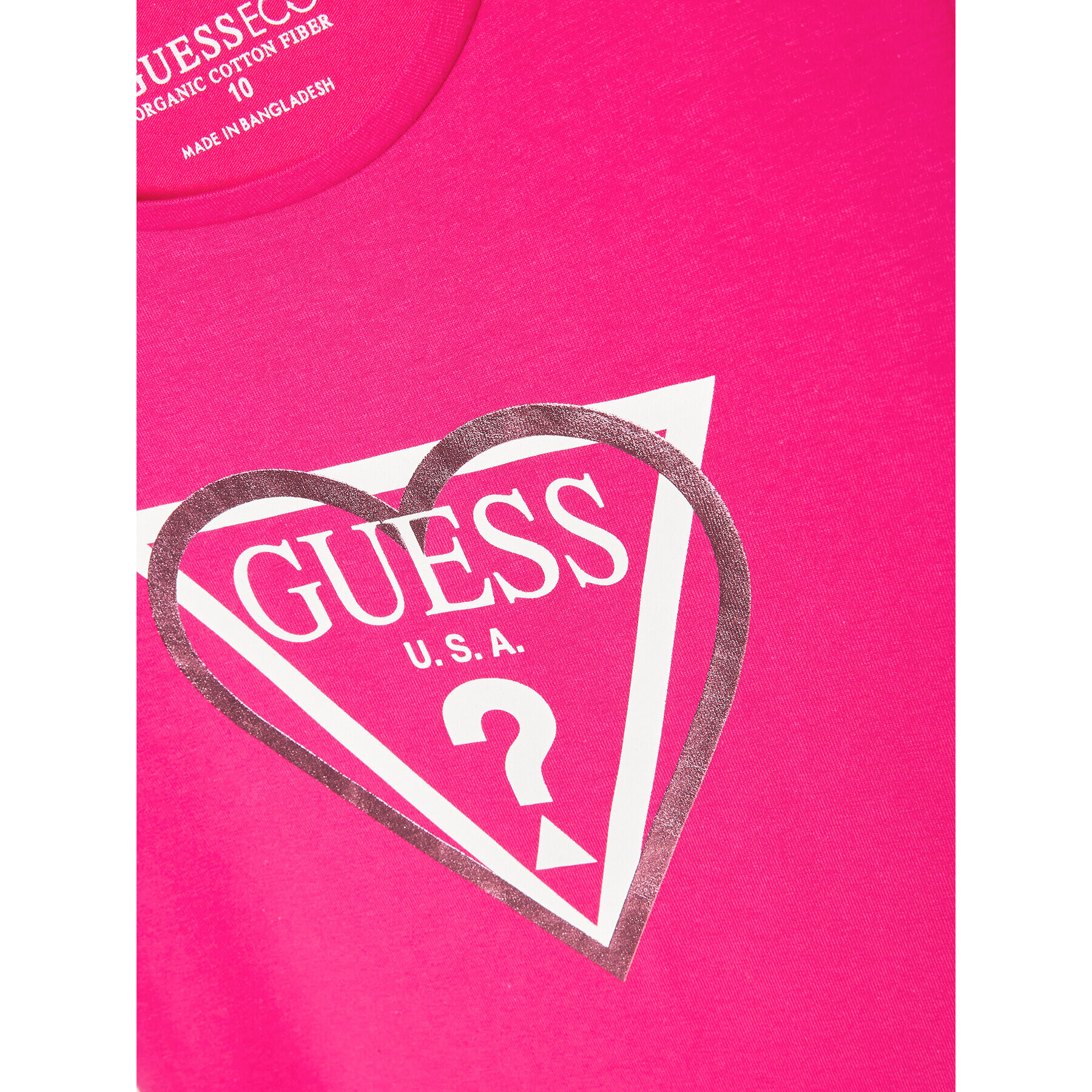 Guess Tricou J3YI02 K6YW4 Roz Regular Fit - Pled.ro