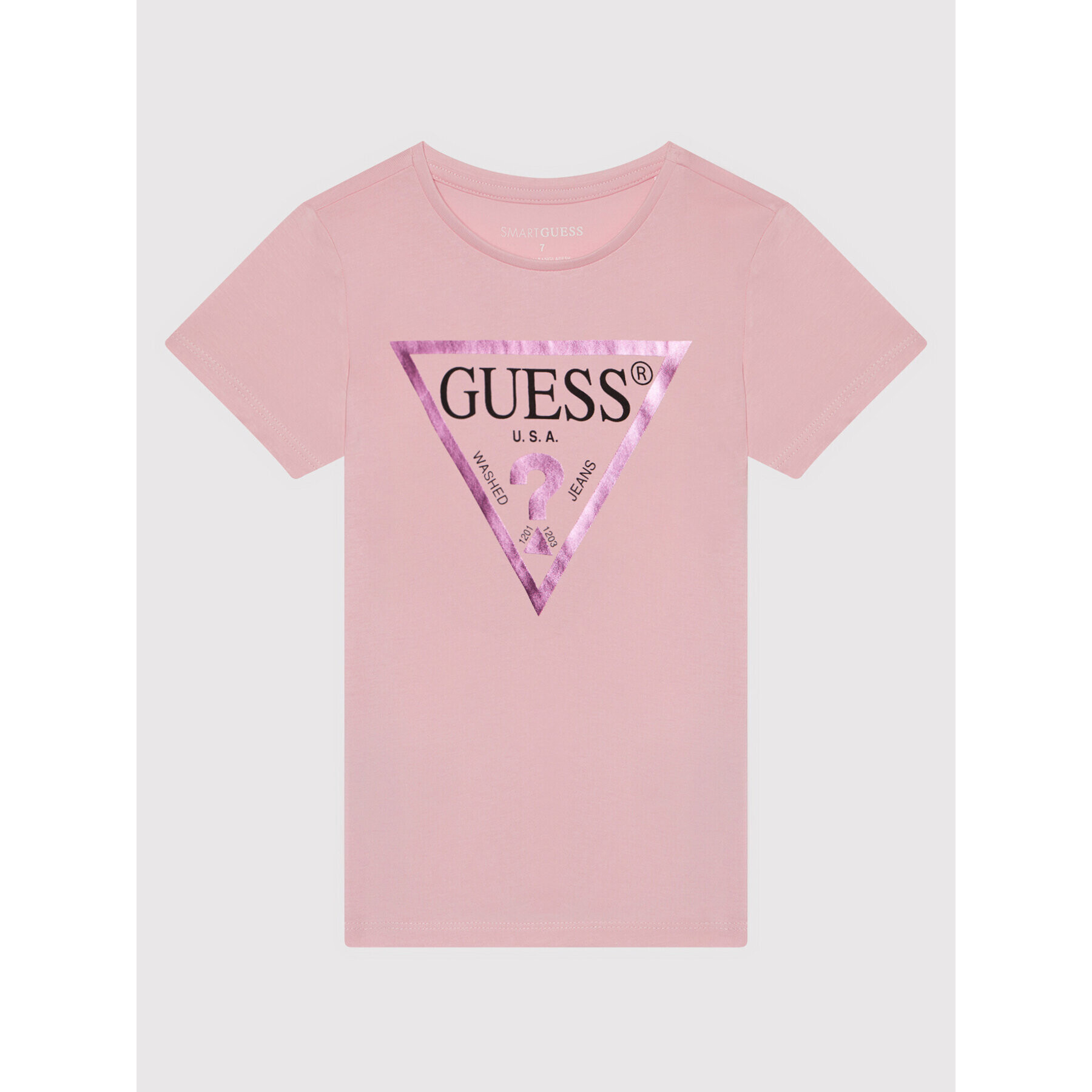 Guess Tricou J73I56 K8HM0 Roz Regular Fit - Pled.ro