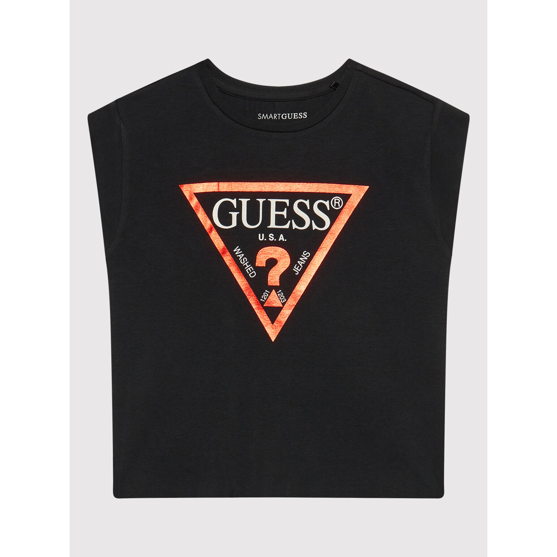 Guess Tricou J81I15 J1311 Negru Regular Fit - Pled.ro