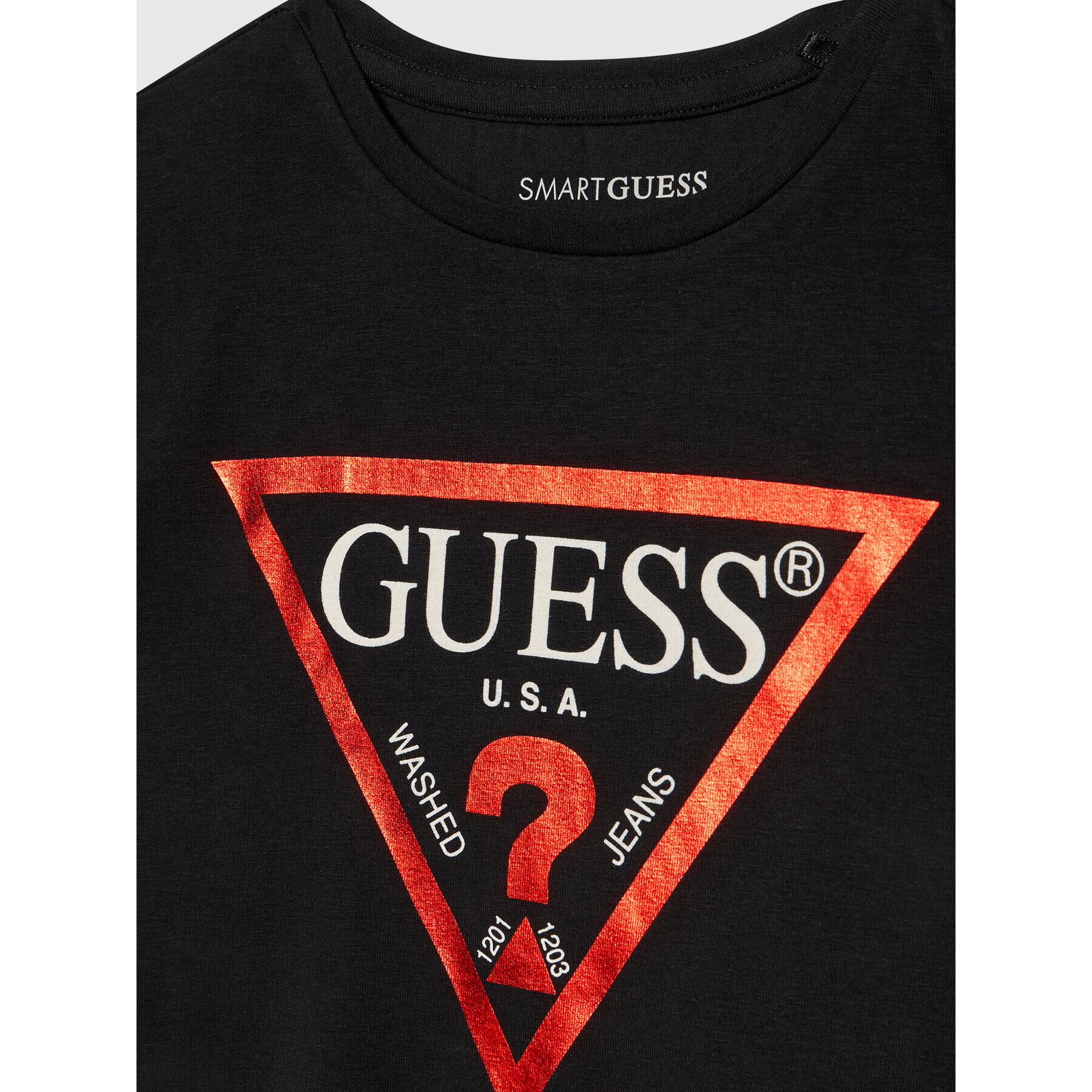 Guess Tricou J81I15 J1311 Negru Regular Fit - Pled.ro