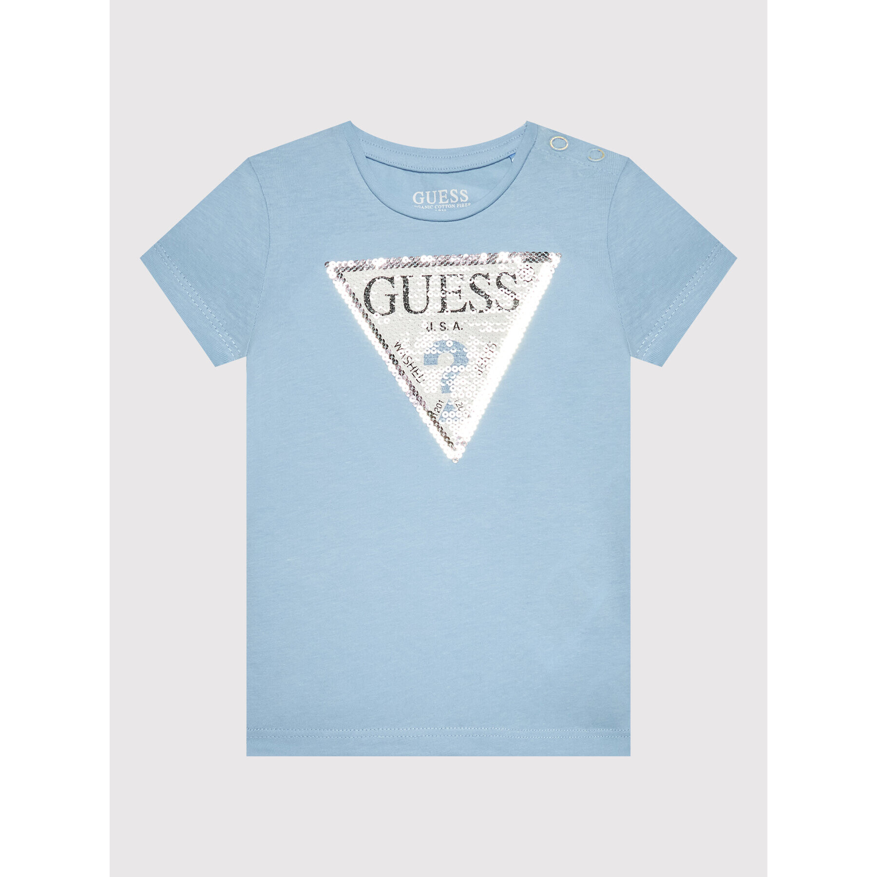 Guess Tricou K1YI26 K6YW1 Albastru Regular Fit - Pled.ro