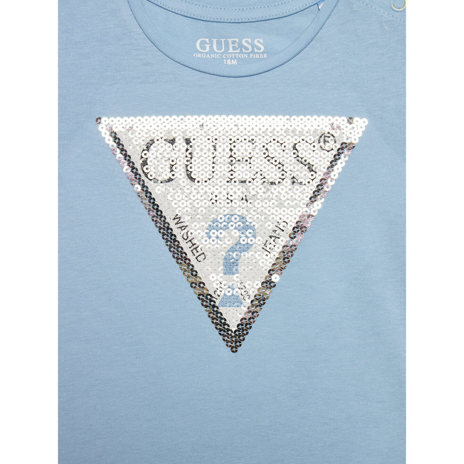 Guess Tricou K1YI26 K6YW1 Albastru Regular Fit - Pled.ro