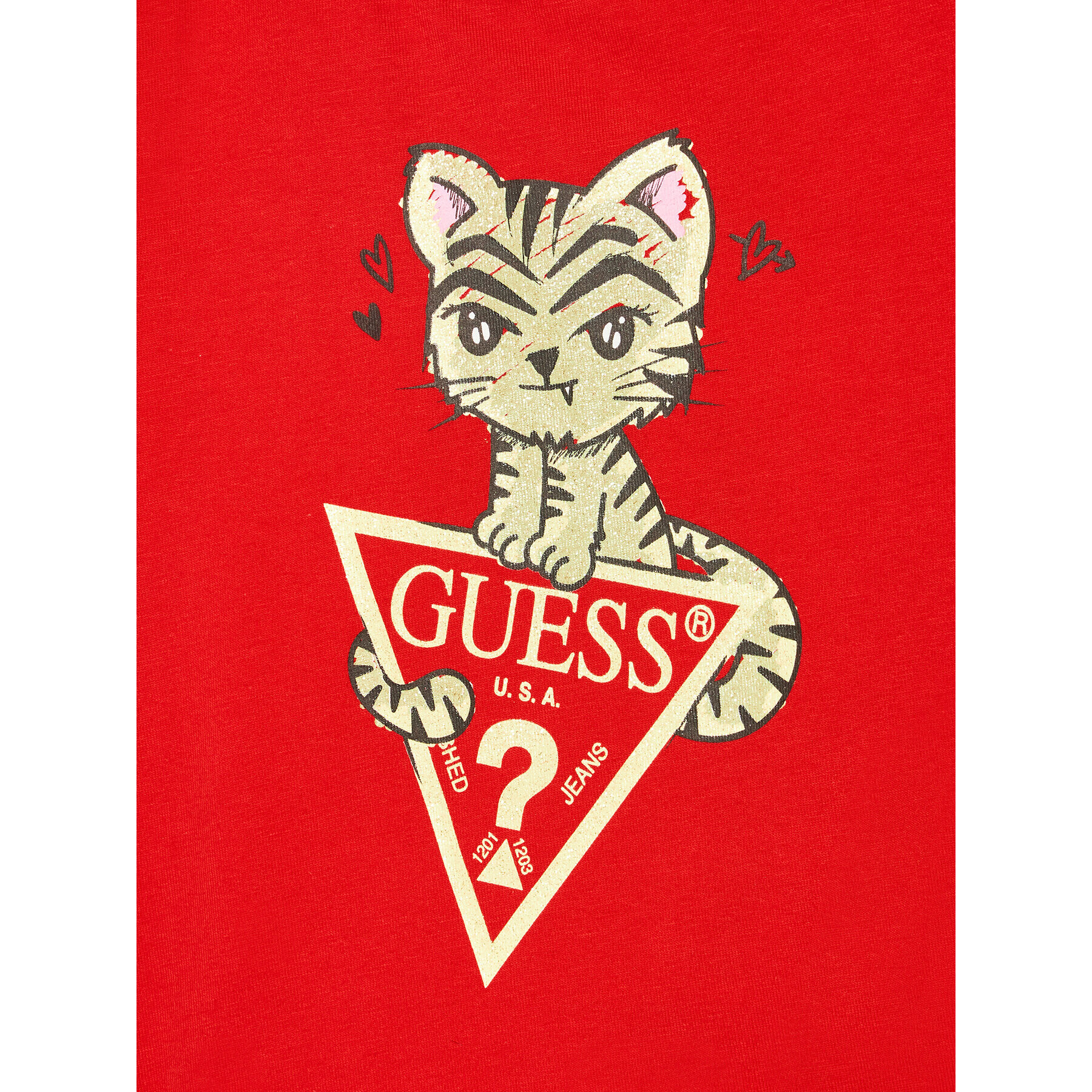 Guess Tricou K2RI25 K6YW1 Roșu Regular Fit - Pled.ro