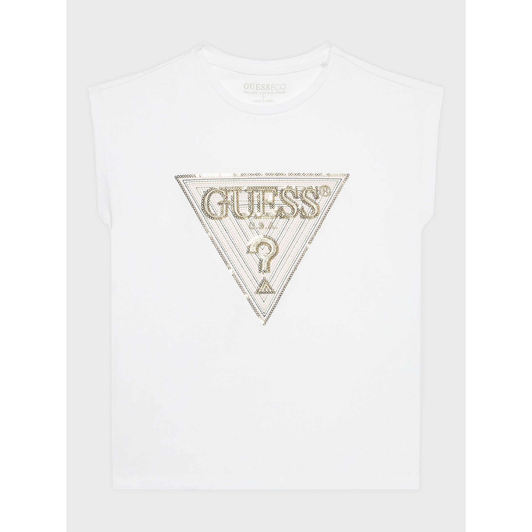 Guess Tricou K3GI07 K6YW1 Alb Boxy Fit - Pled.ro