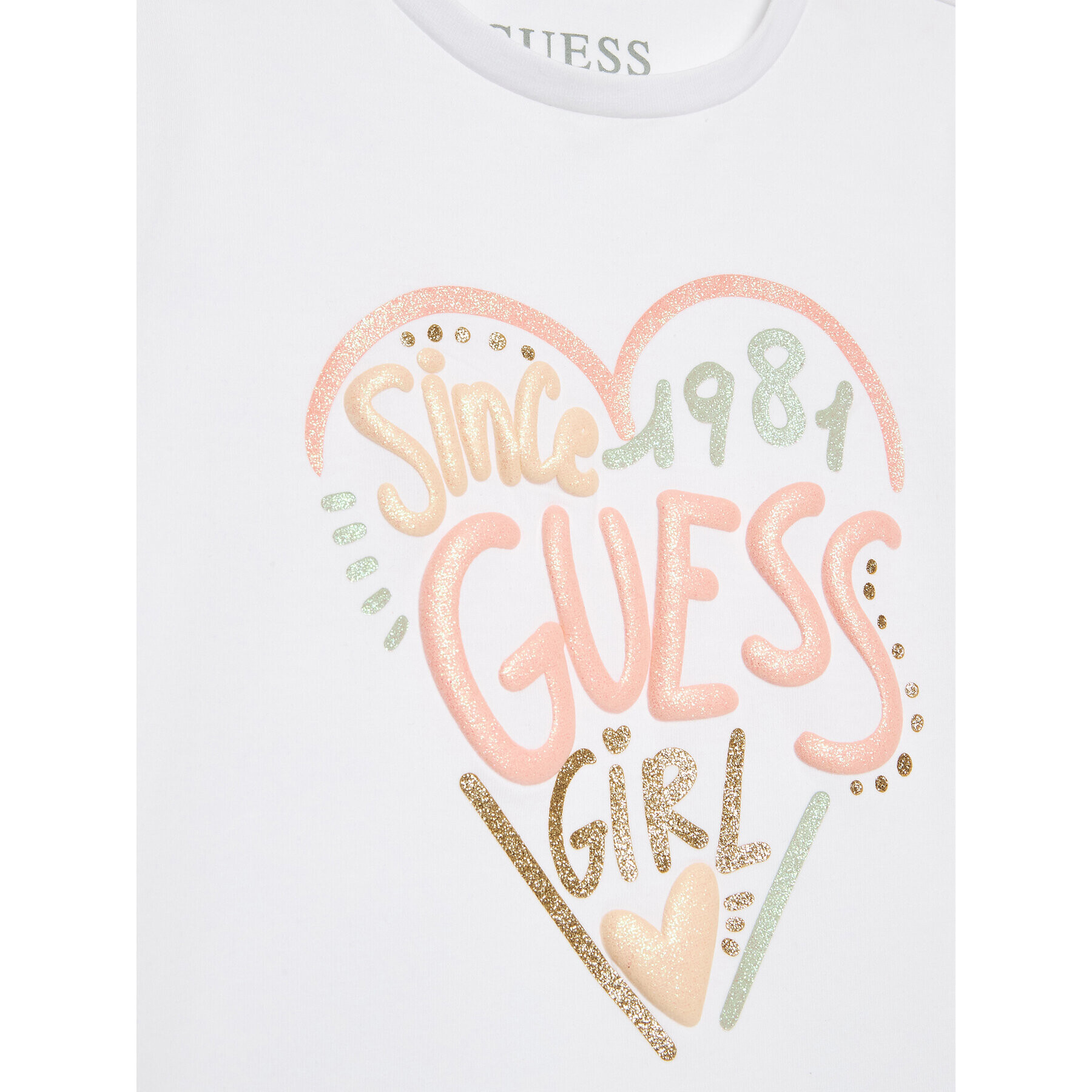 Guess Tricou K3GI08 K6YW1 Alb Regular Fit - Pled.ro