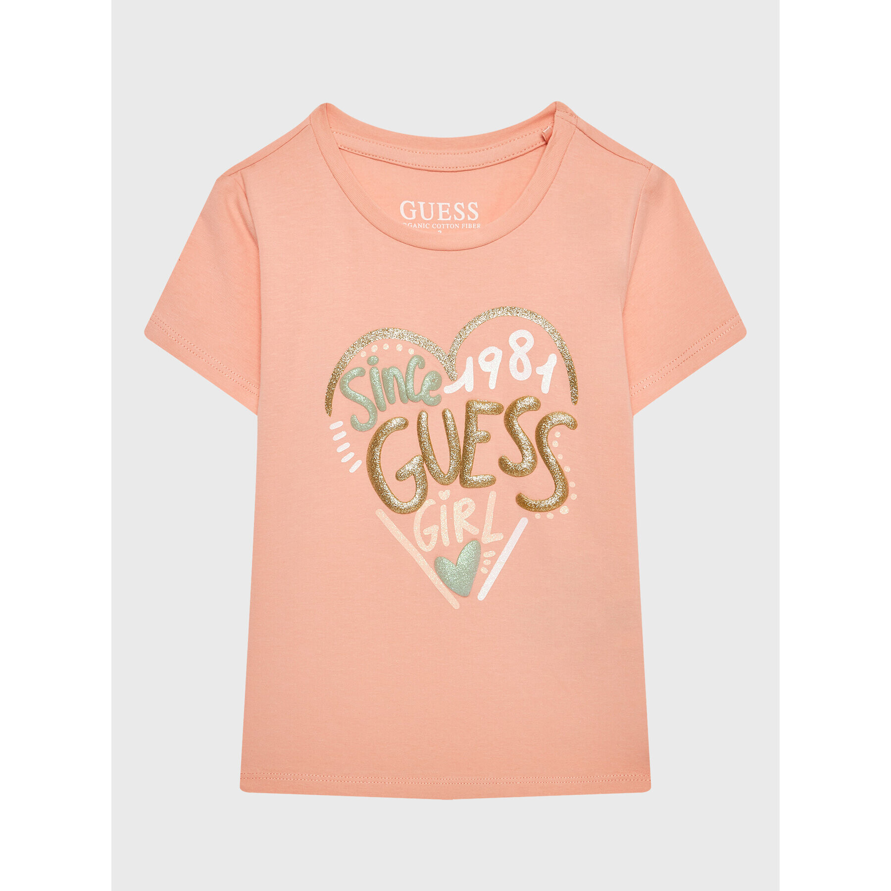 Guess Tricou K3GI08 K6YW1 Roz Regular Fit - Pled.ro