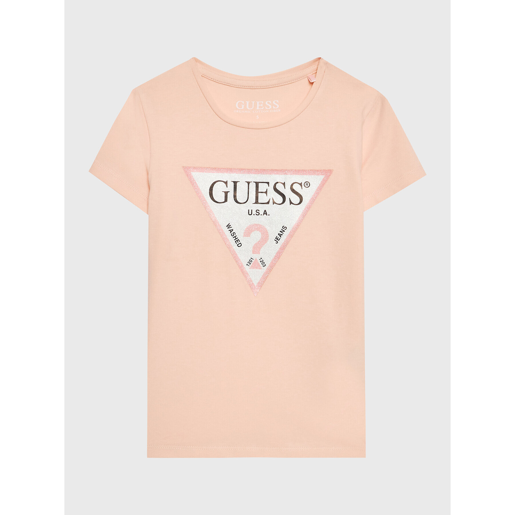 Guess Tricou K3GI27 K6YW1 Roz Regular Fit - Pled.ro