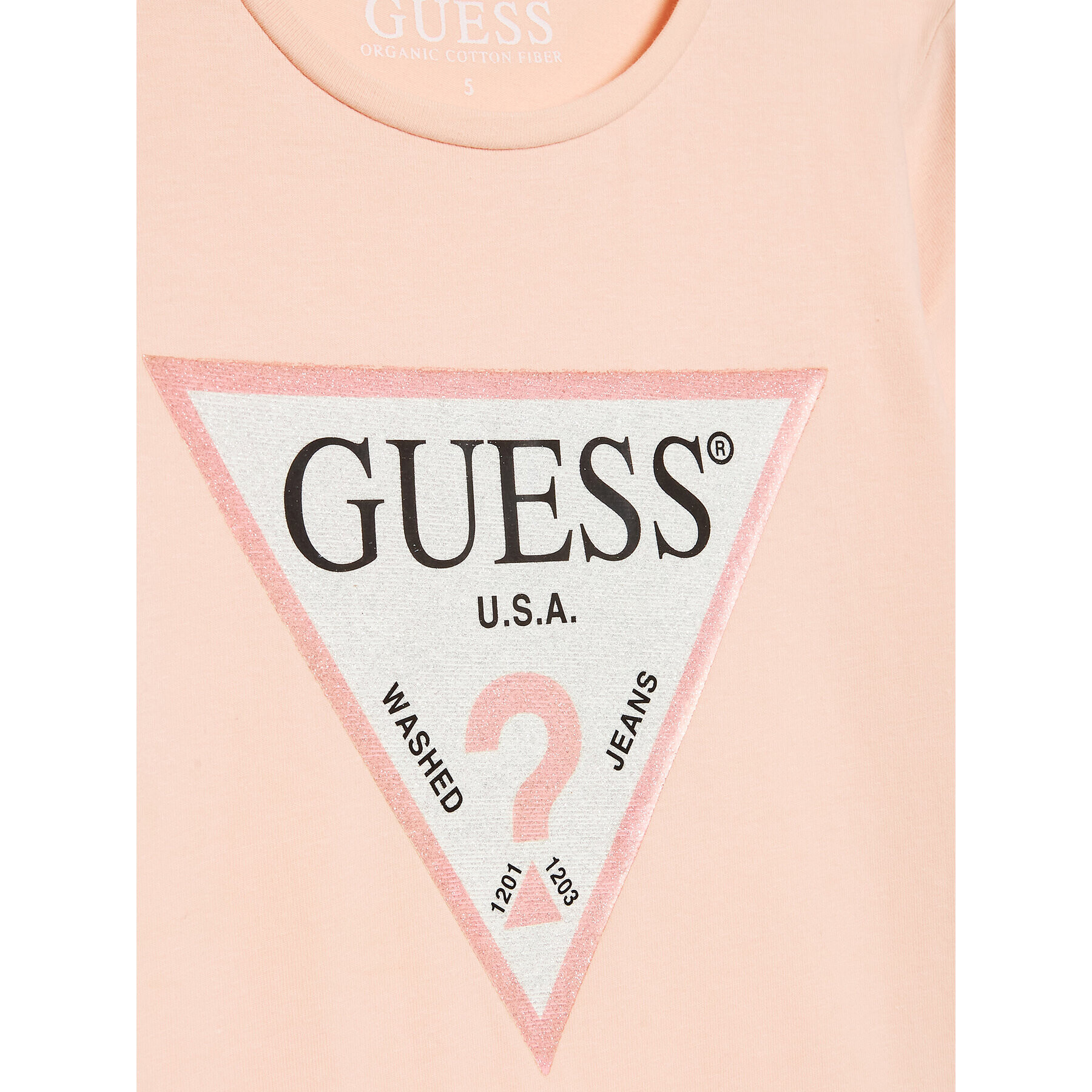 Guess Tricou K3GI27 K6YW1 Roz Regular Fit - Pled.ro