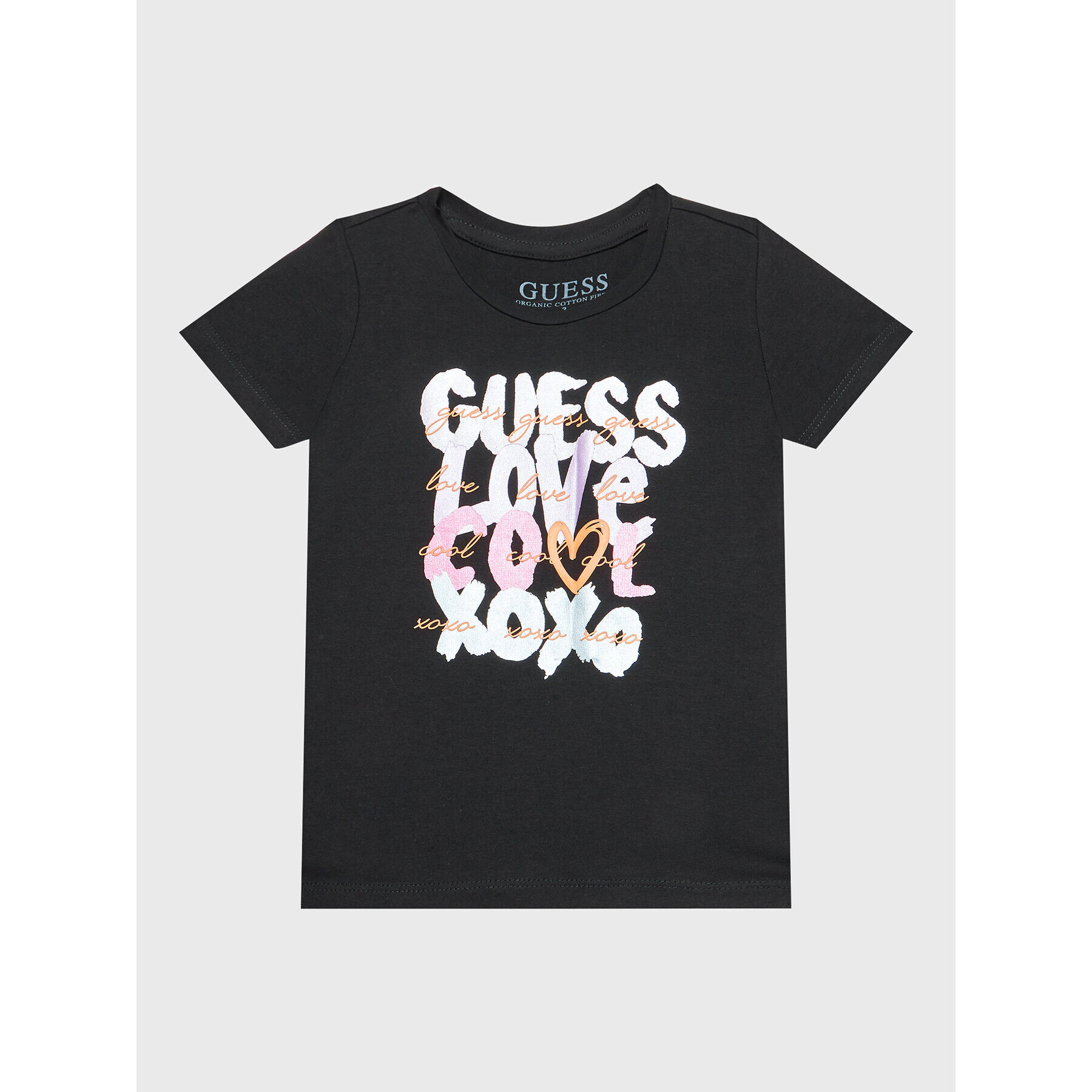 Guess Tricou K3RI02 K6YW1 Negru Regular Fit - Pled.ro