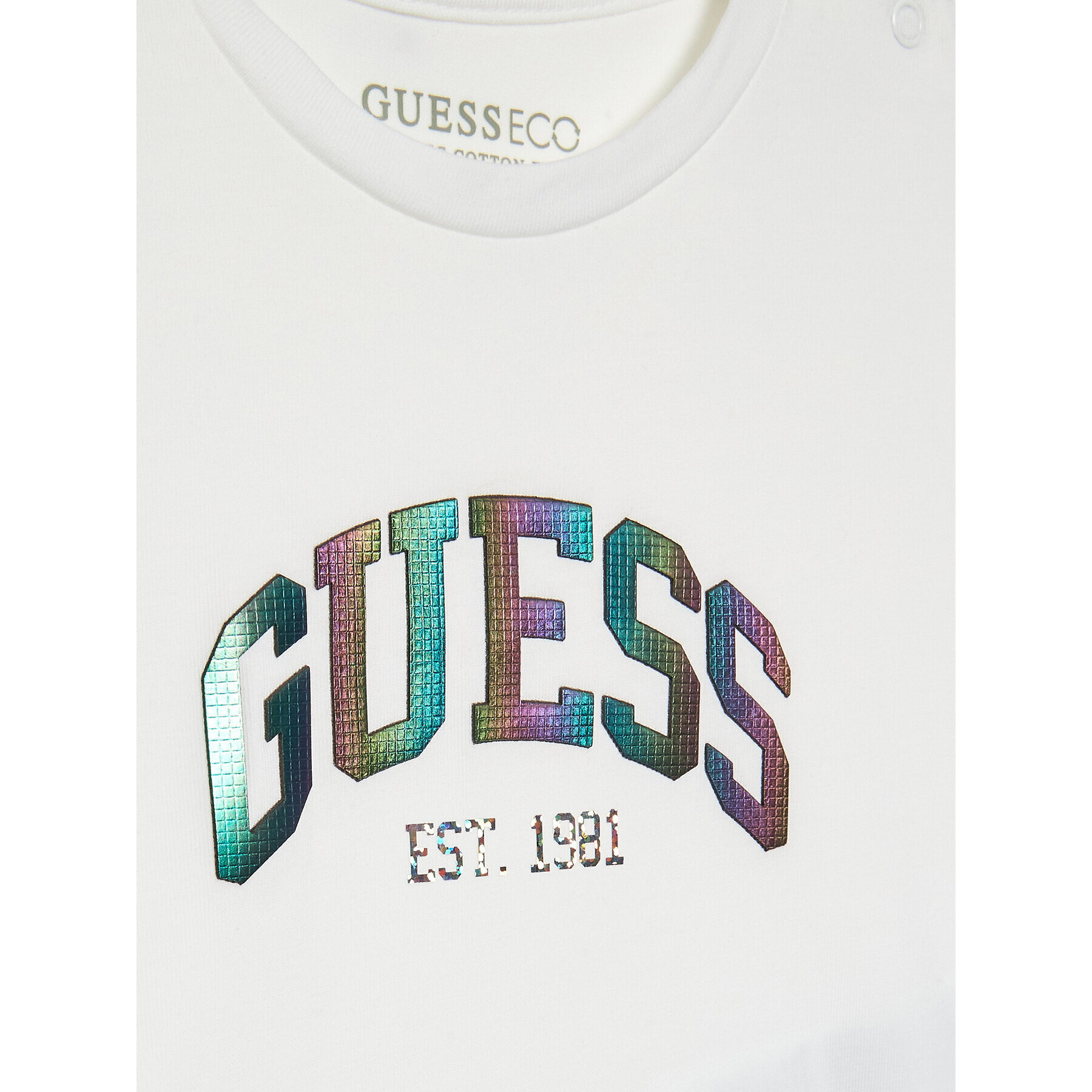 Guess Tricou K3RI25 K6YW1 Alb Regular Fit - Pled.ro