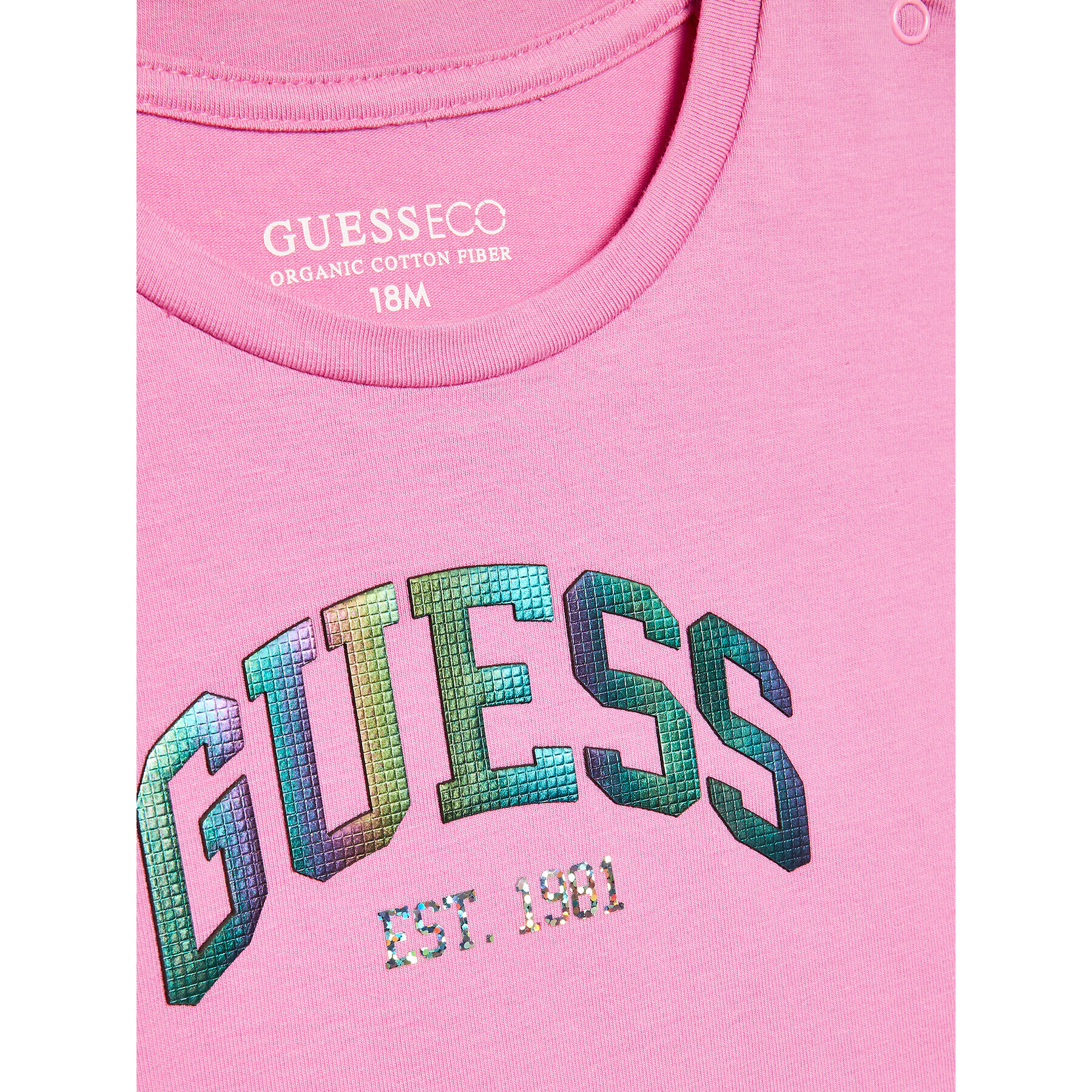 Guess Tricou K3RI25 K6YW1 Roz Regular Fit - Pled.ro