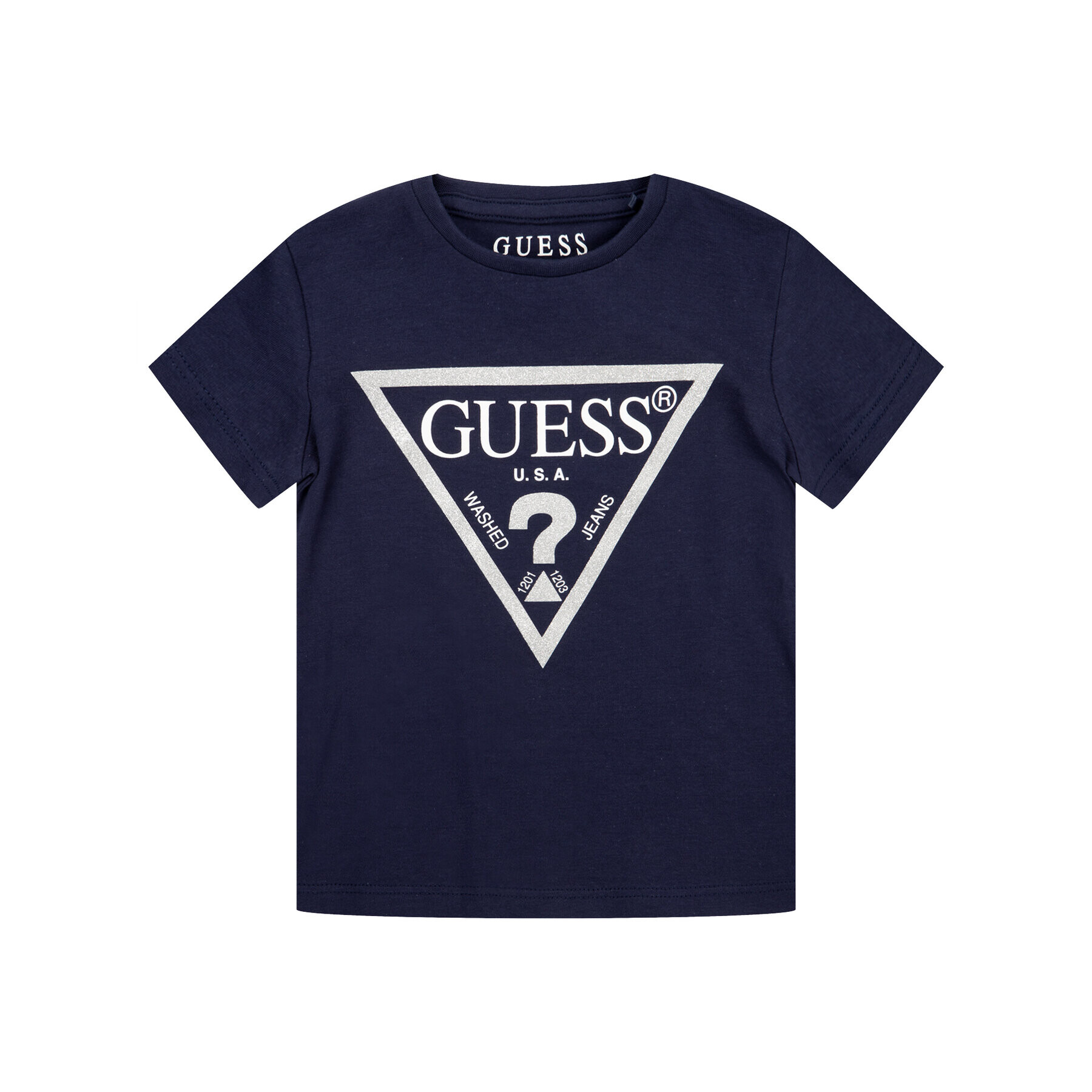 Guess Tricou K73I56 K5M20 Bleumarin Regular Fit - Pled.ro