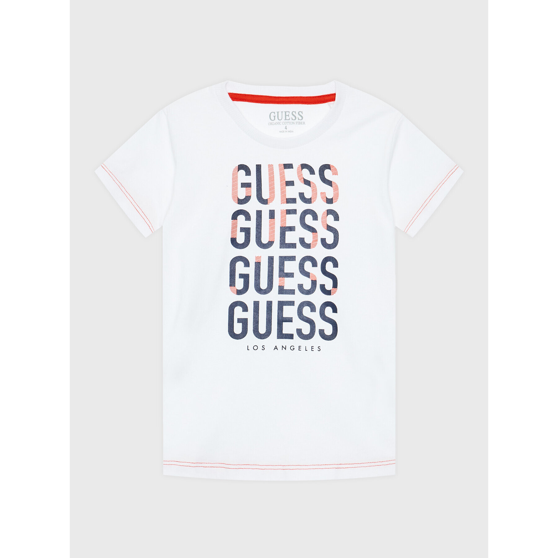 Guess Tricou L2BI10 I3Z11 Alb Regular Fit - Pled.ro