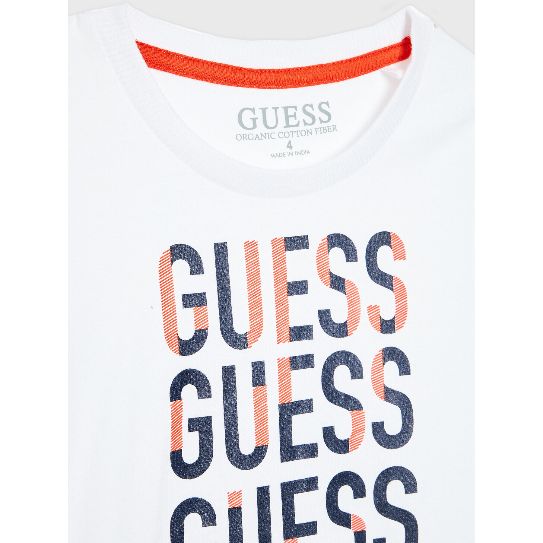 Guess Tricou L2BI10 I3Z11 Alb Regular Fit - Pled.ro