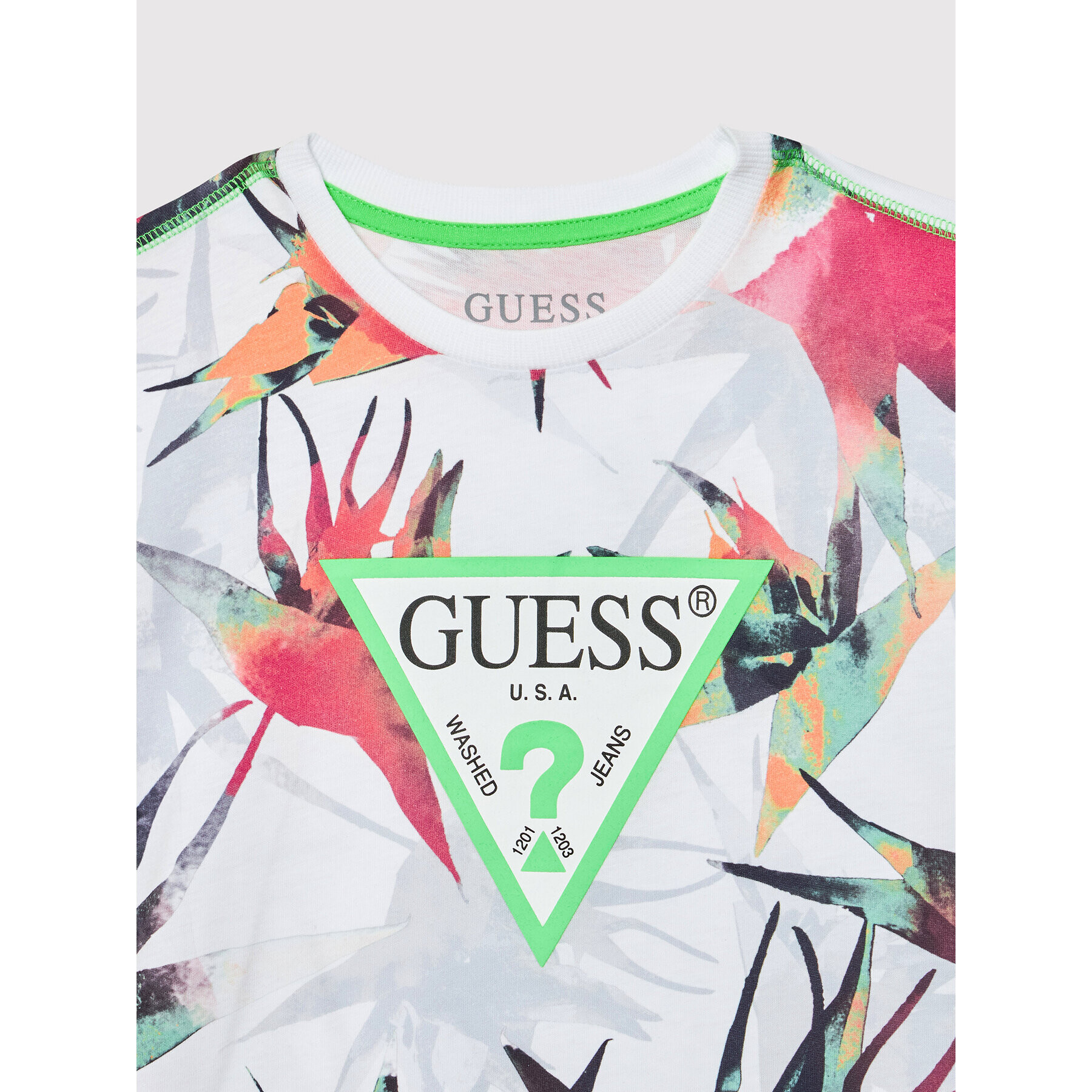 Guess Tricou L2GI02 K8HM3 Colorat Regular Fit - Pled.ro