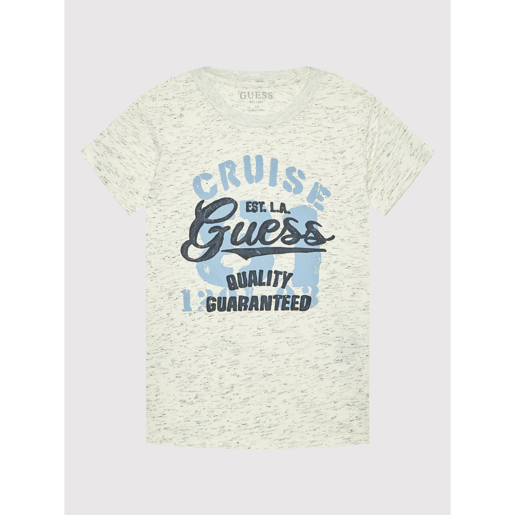 Guess Tricou L2GI17 KB0U0 Bej Regular Fit - Pled.ro