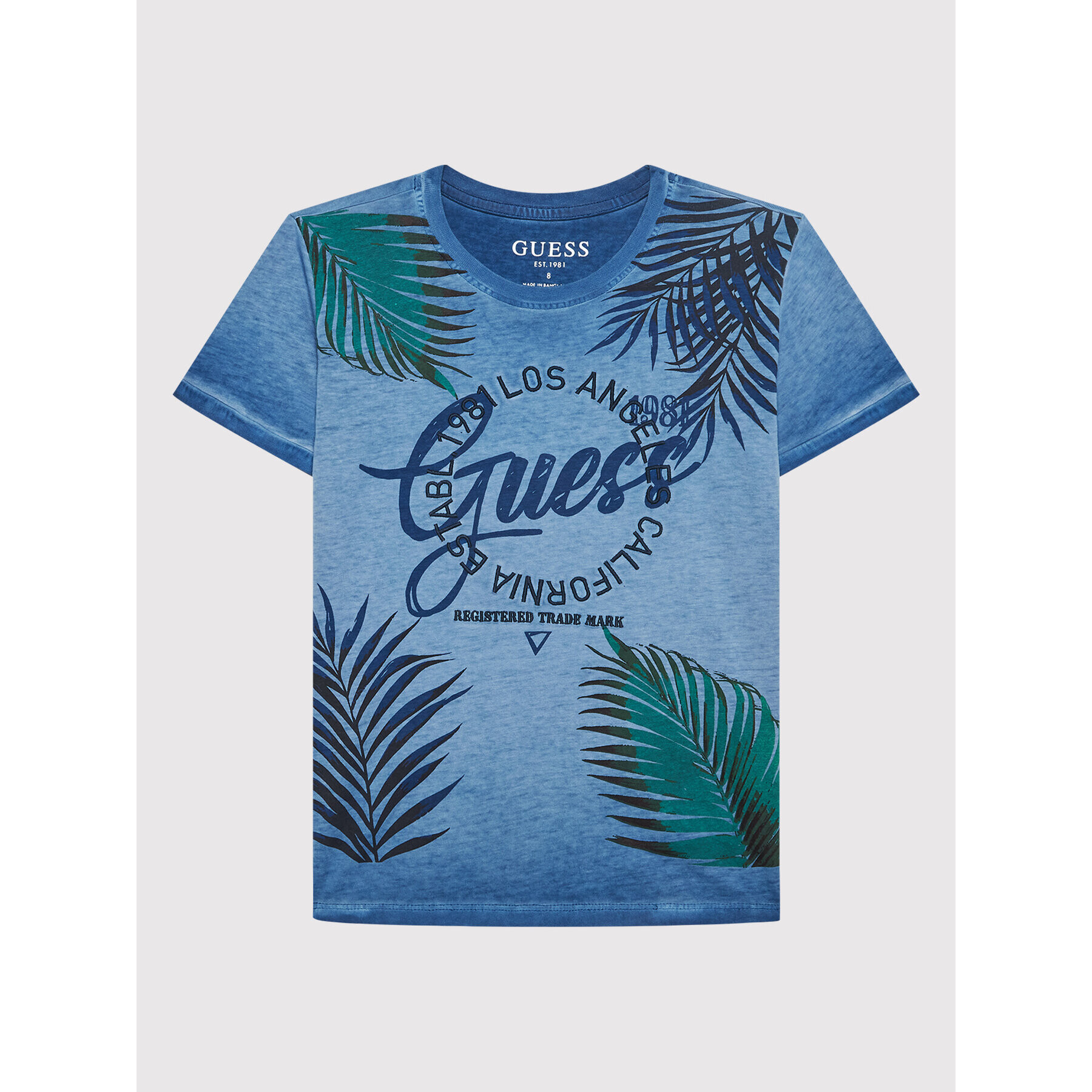 Guess Tricou L2GI35 K5M20 Albastru Regular Fit - Pled.ro