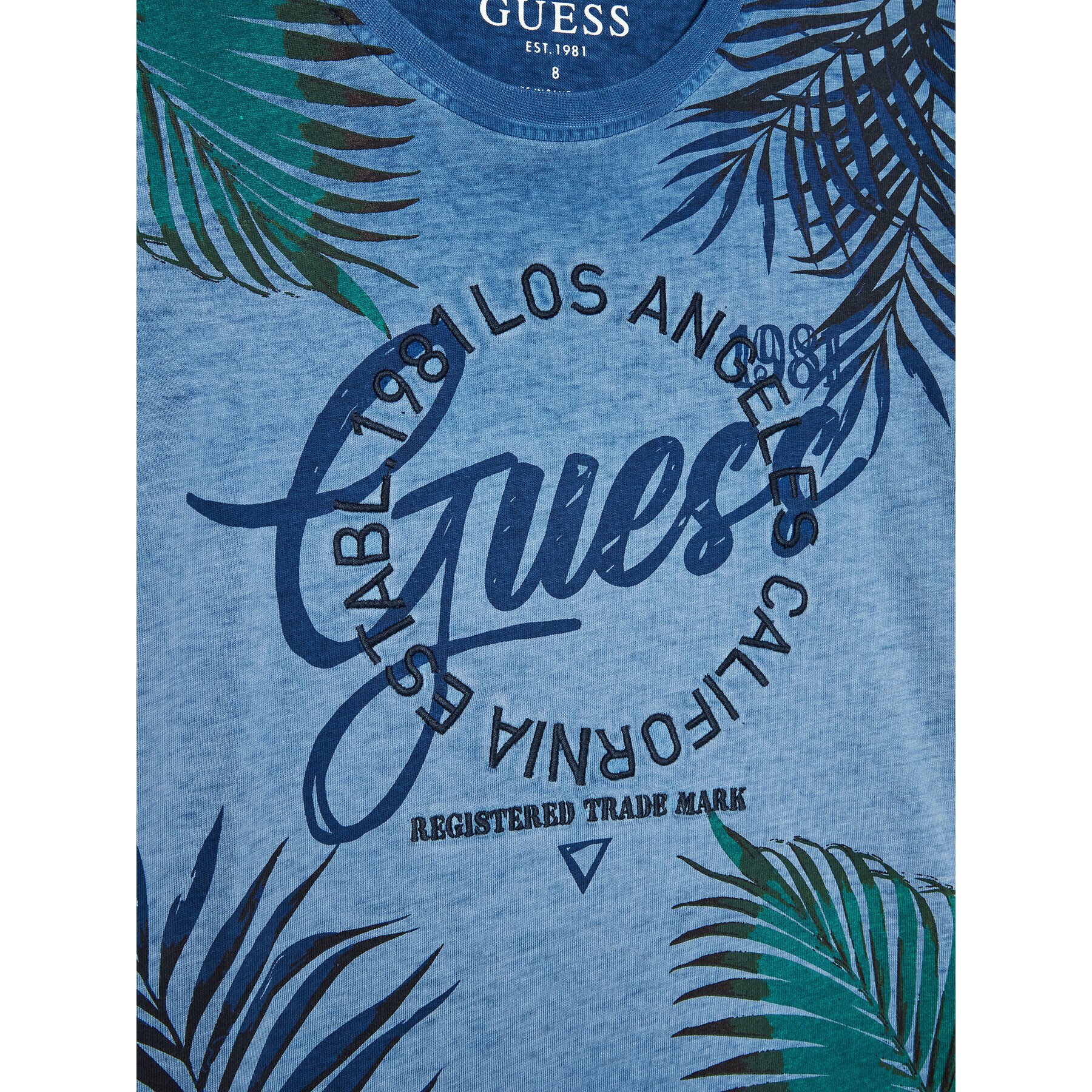 Guess Tricou L2GI35 K5M20 Albastru Regular Fit - Pled.ro