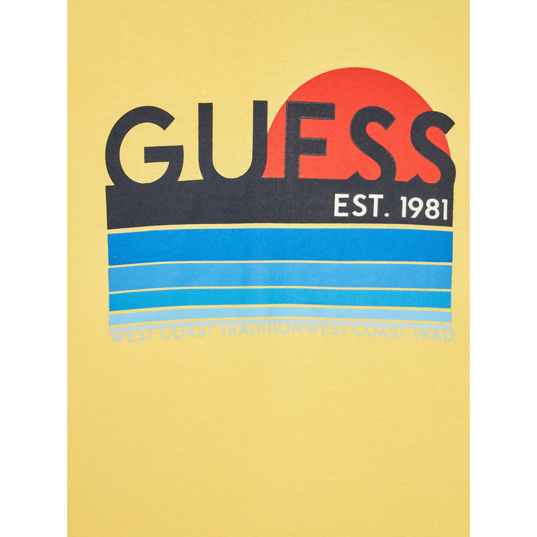 Guess Tricou L2RI21 K8HM0 Galben Regular Fit - Pled.ro