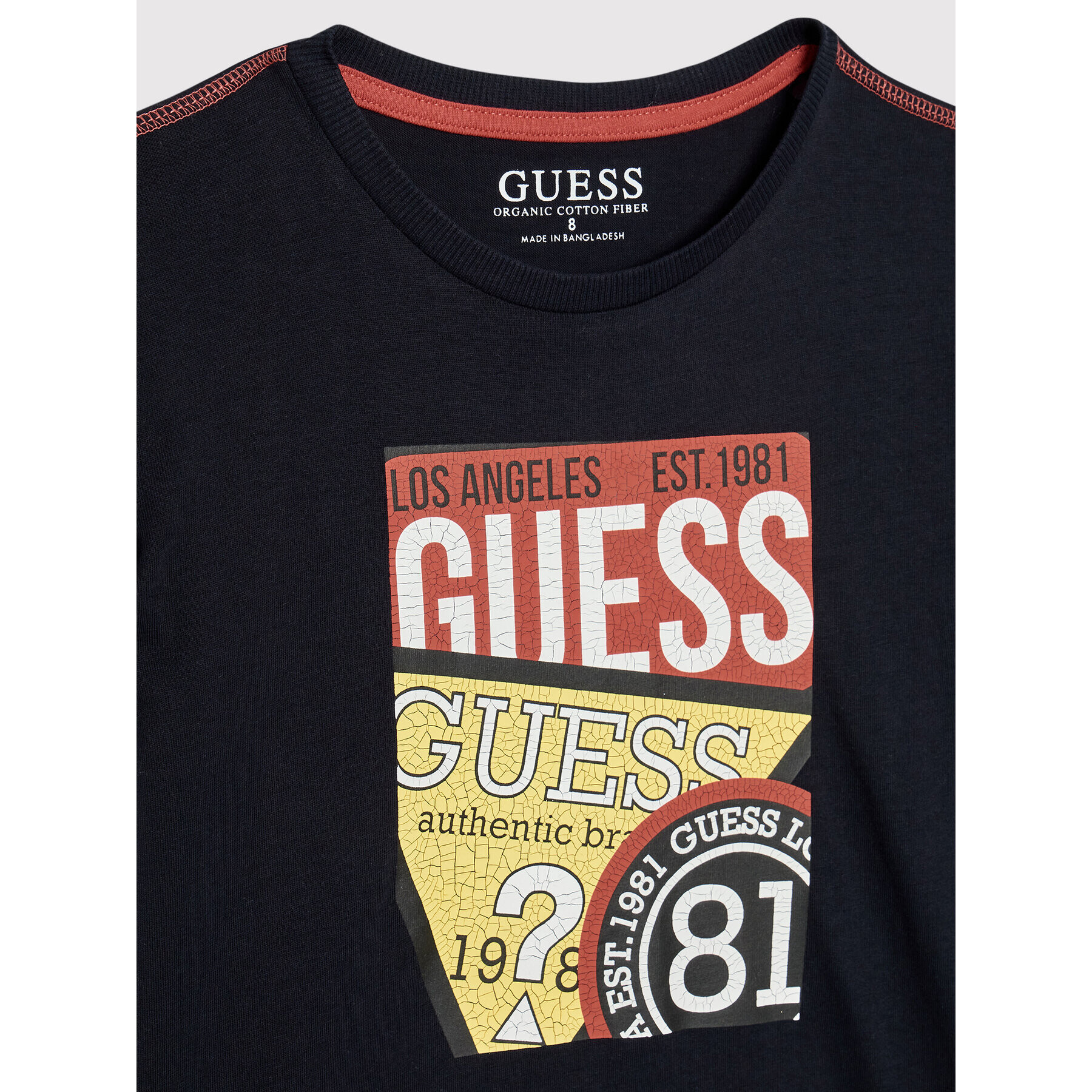 Guess Tricou L2YI00 K8HM0 Bleumarin Regular Fit - Pled.ro