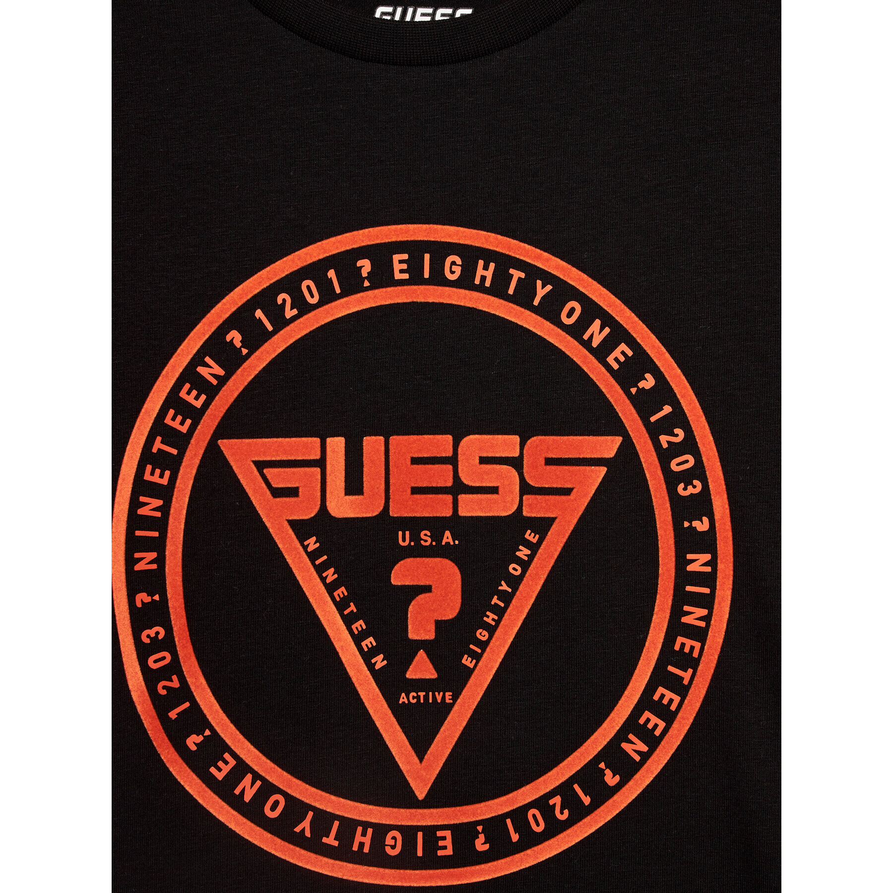 Guess Tricou L3BI33 J1314 Negru Regular Fit - Pled.ro