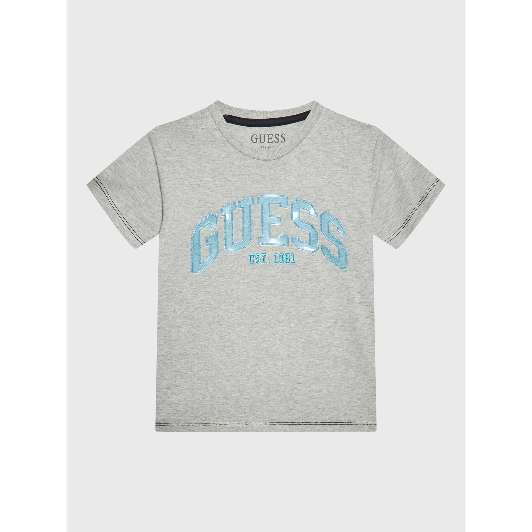 Guess Tricou L3RI01 K8HM3 Gri Regular Fit - Pled.ro