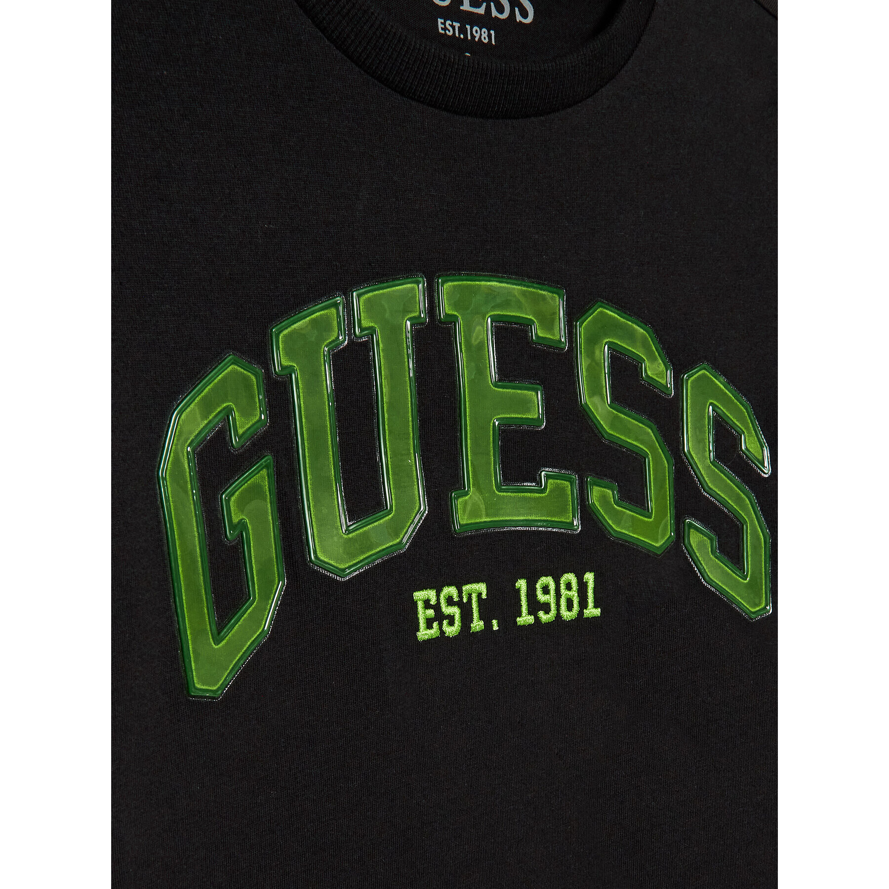 Guess Tricou L3RI01 K8HM3 Negru Regular Fit - Pled.ro