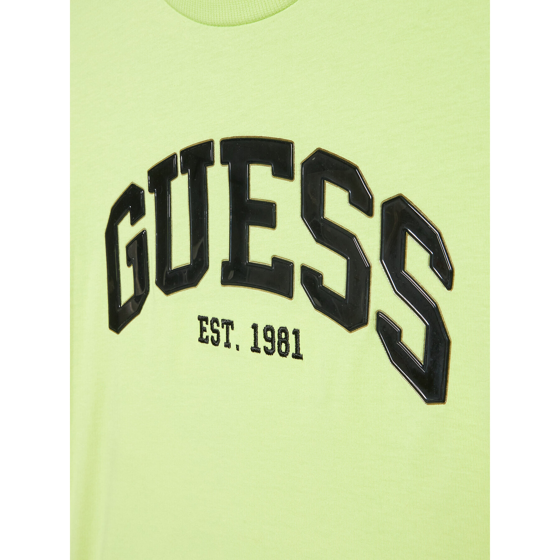 Guess Tricou L3RI01 K8HM3 Verde Regular Fit - Pled.ro