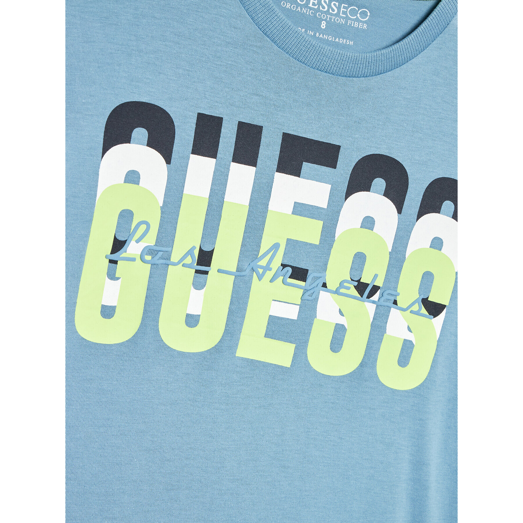 Guess Tricou L3RI04 K8HM0 Albastru Regular Fit - Pled.ro